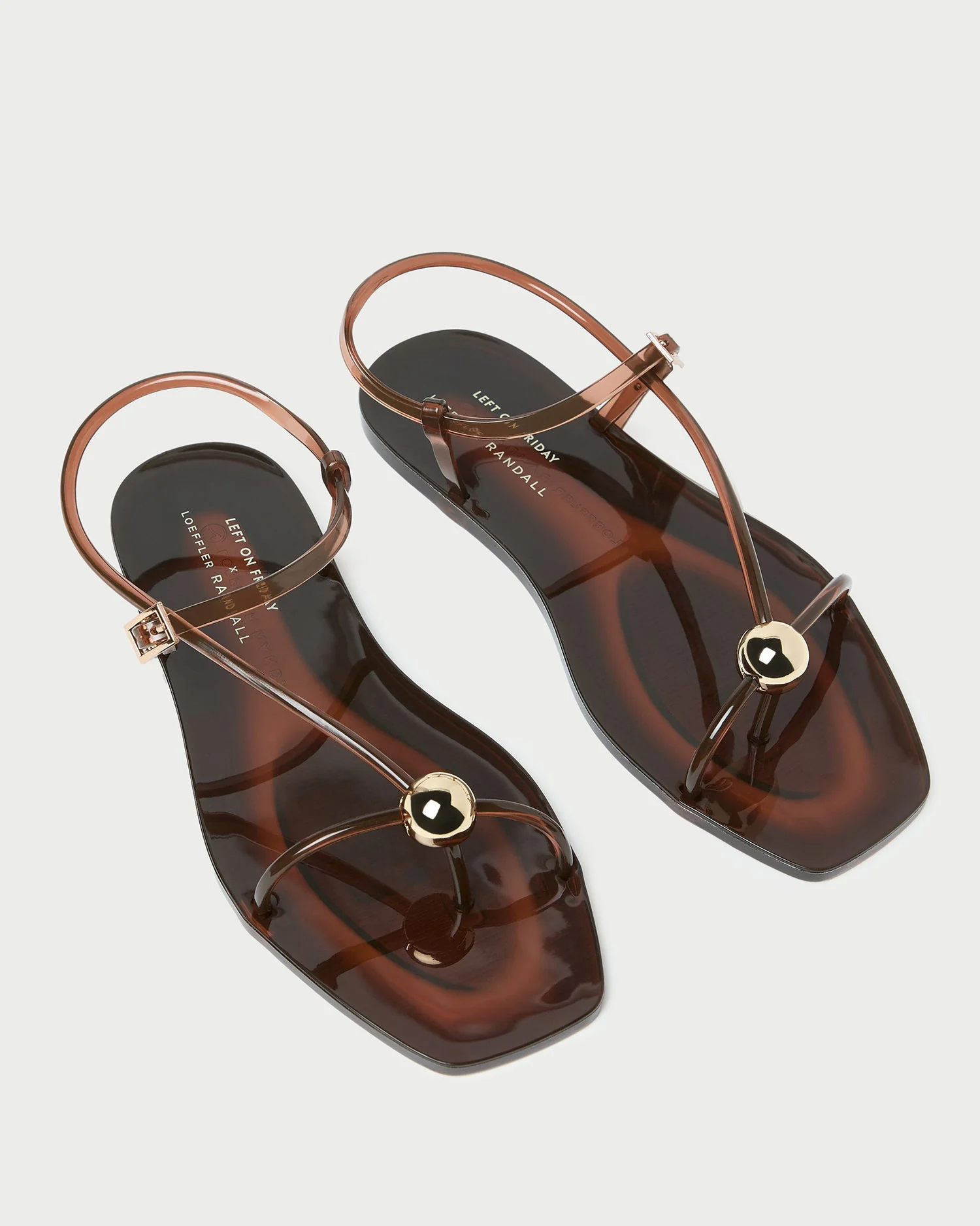 Loeffler Randall - Dana Brown Strappy Jelly Sandal - Image 3