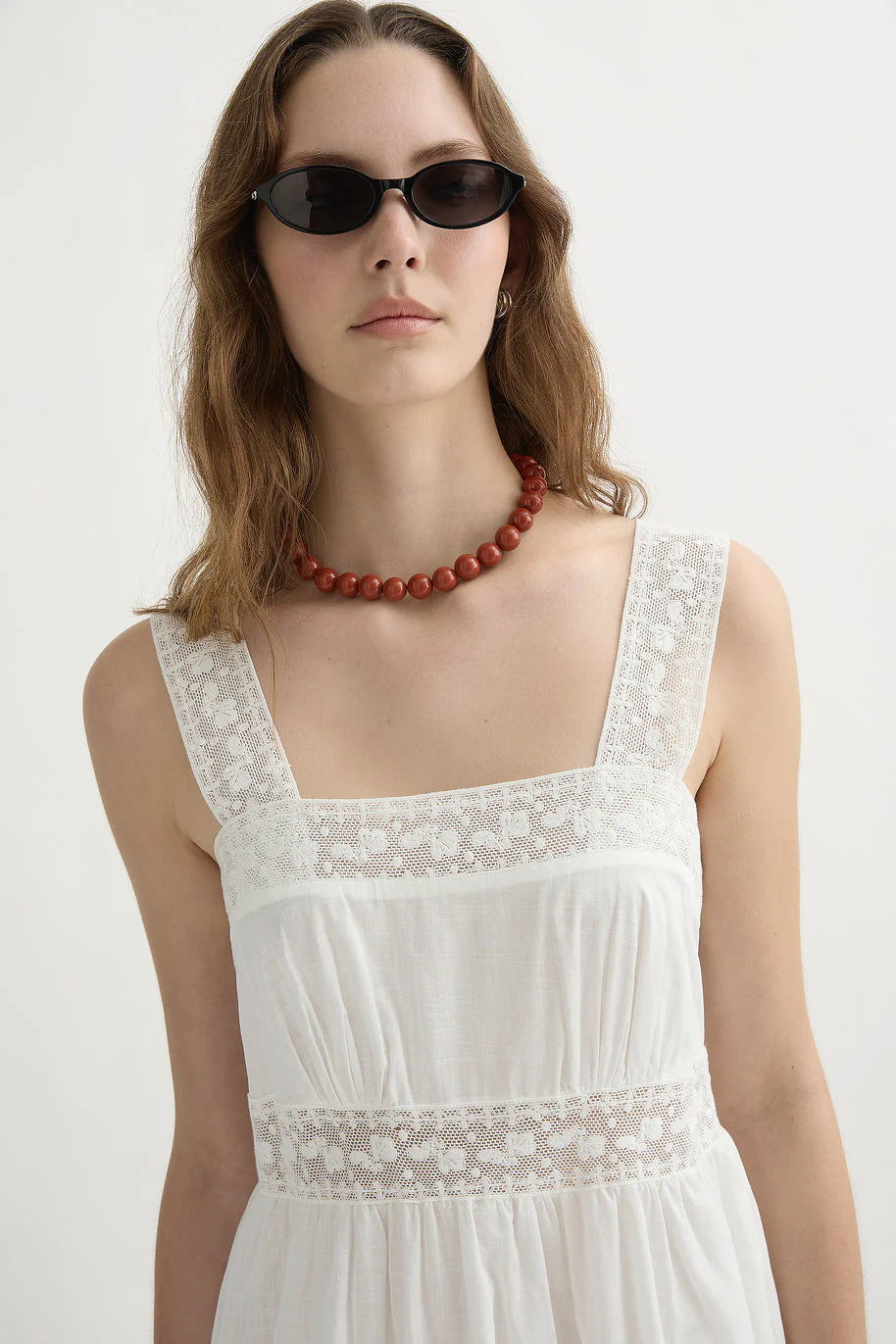 Posse - DAPHNE DRESS - VINTAGE WHITE - Image 7