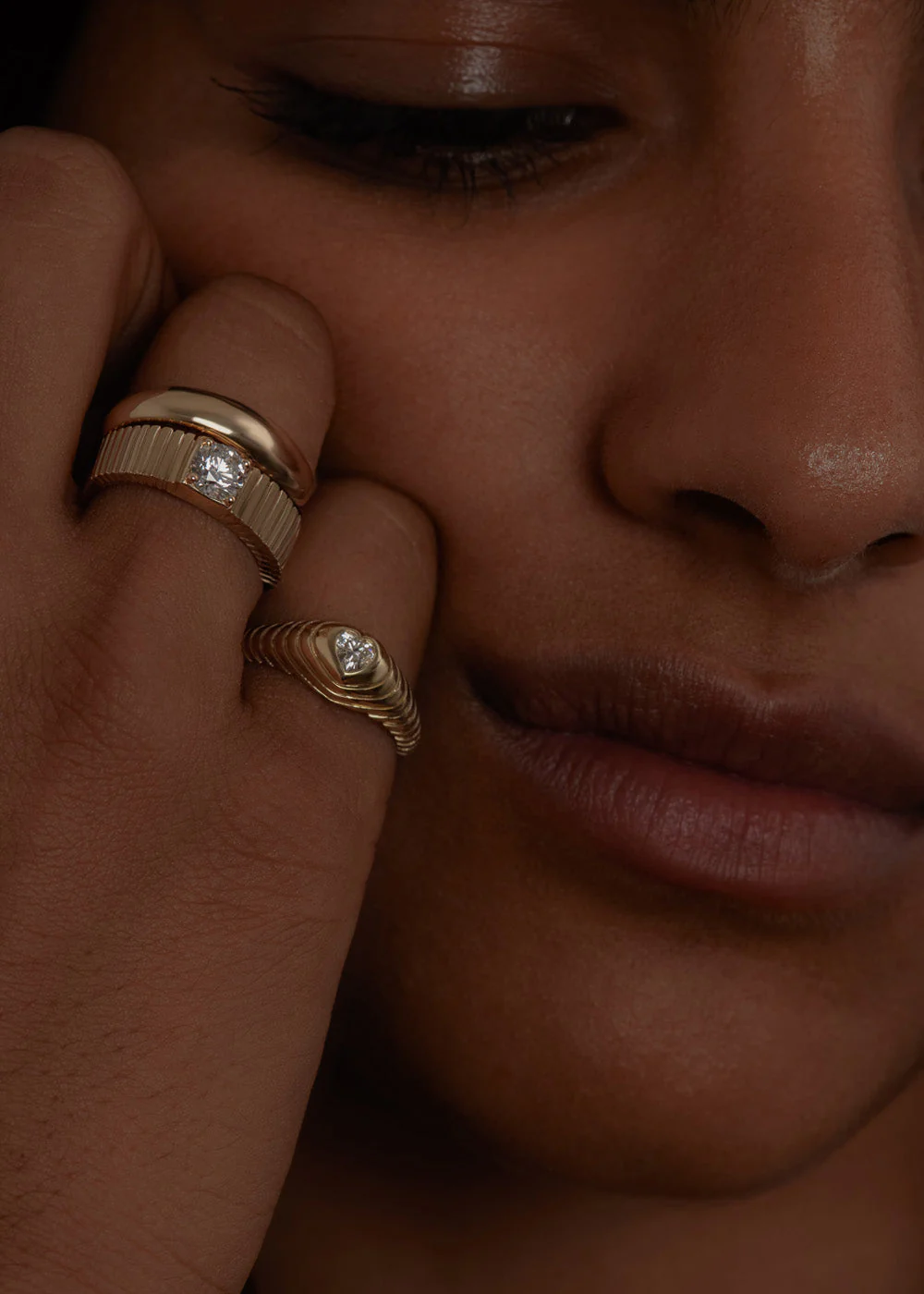 Kinn - Dare To Love Classic Dome Ring Gold - Image 6