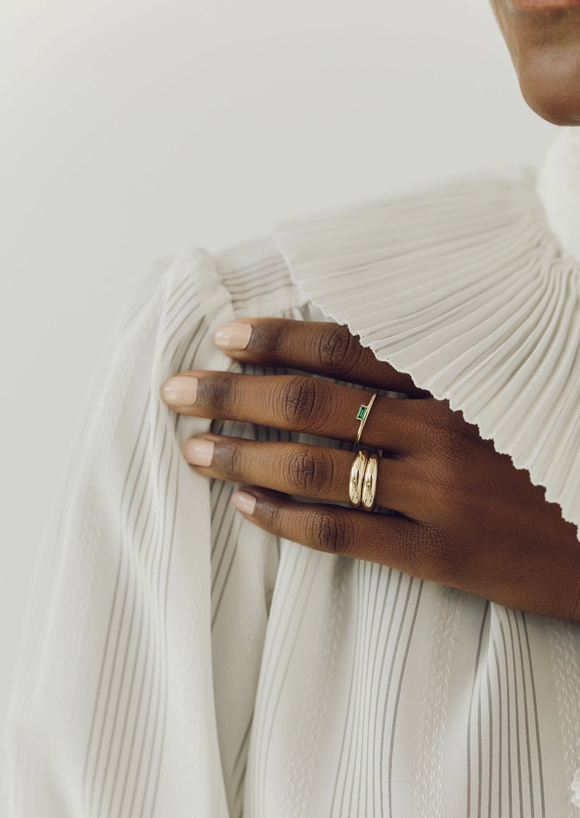 Kinn - Dare To Love Classic Dome Ring Gold - Image 8