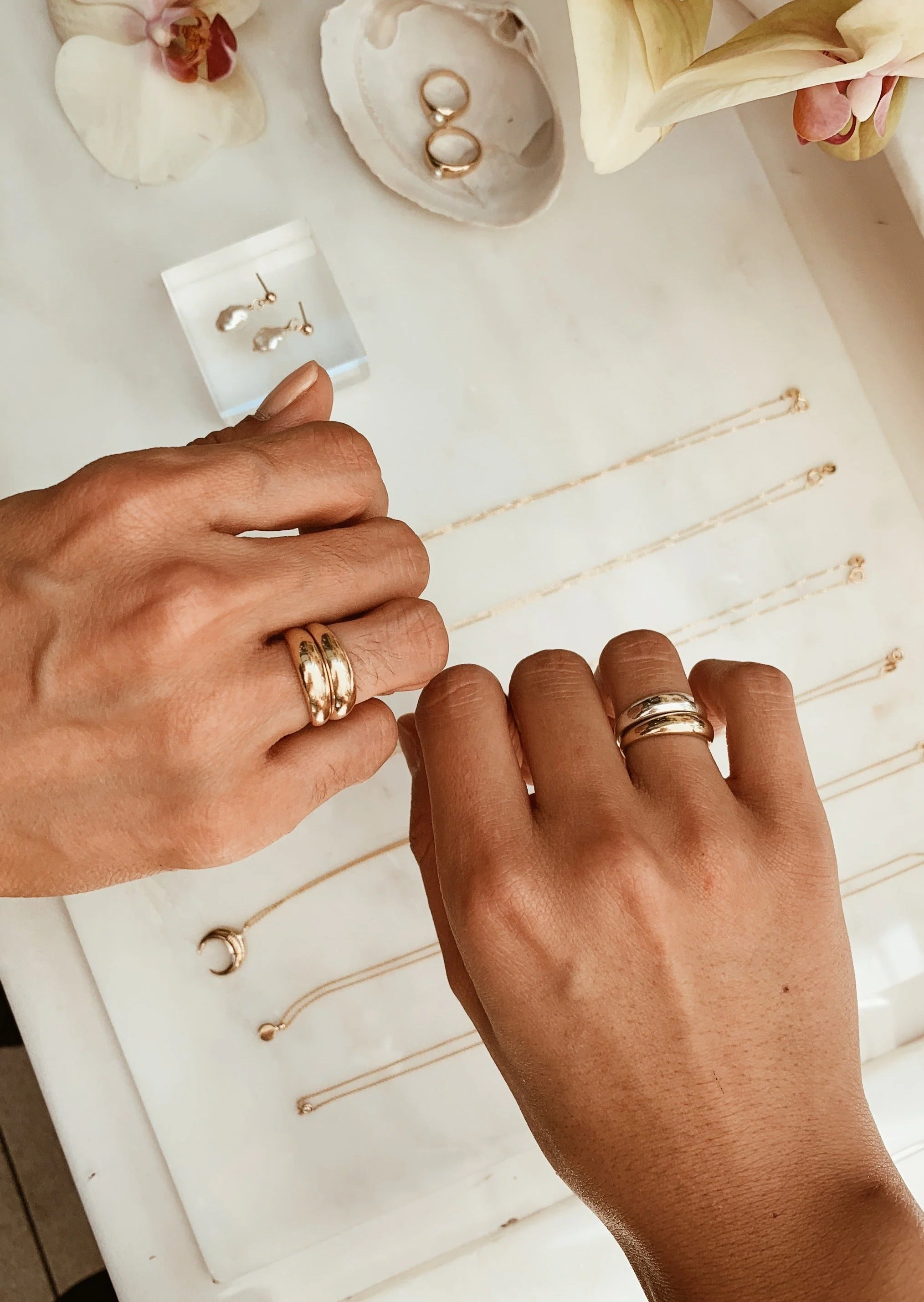Kinn - Dare To Love Double Dome Ring Gold - Image 9