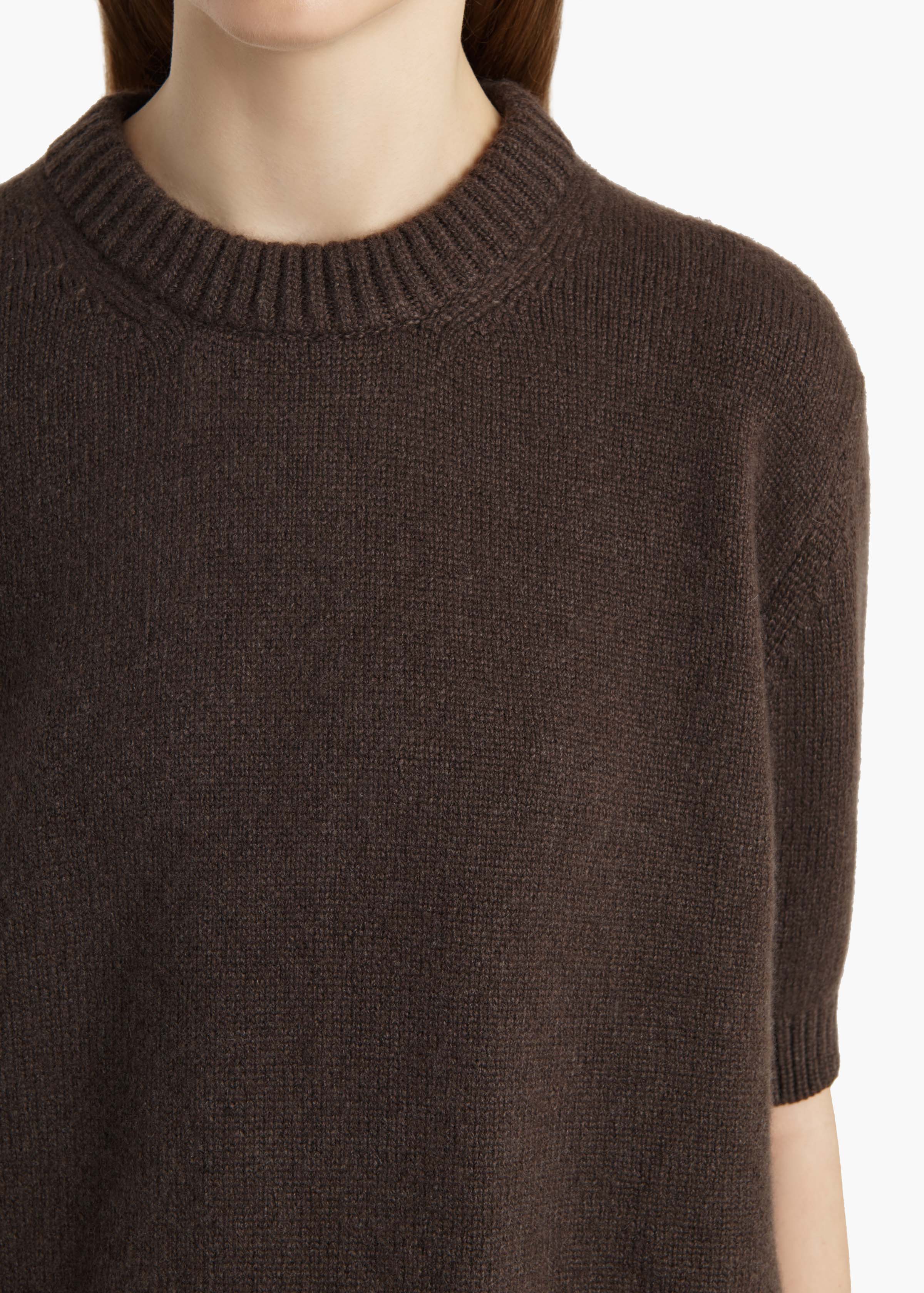 Khaite - Davin Sweater in Coffee - Image 5