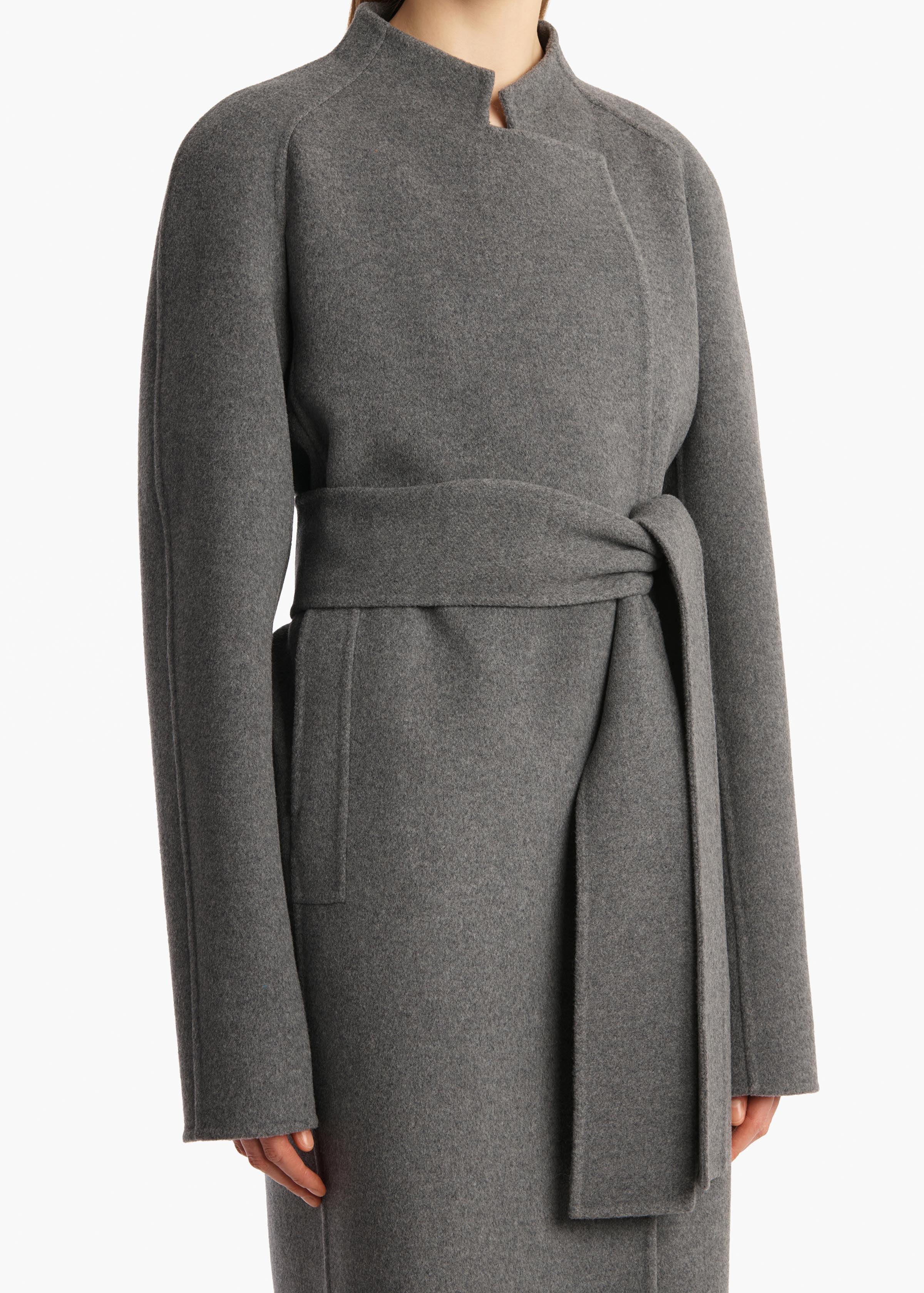 Khaite - Deena Coat in Grey Melange - Image 13