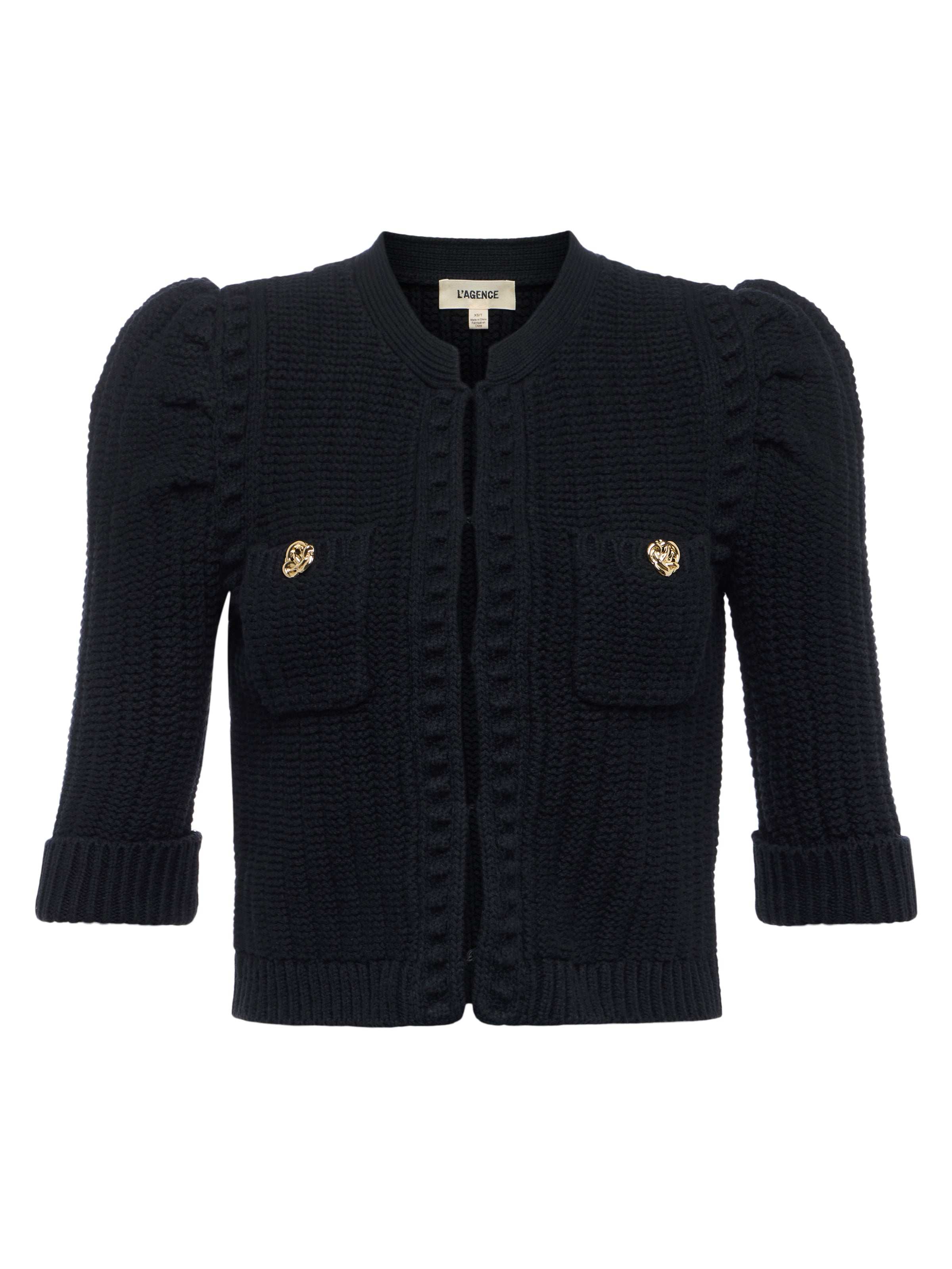 L'AGENCE - Delilah Cropped Cardigan - Image 6