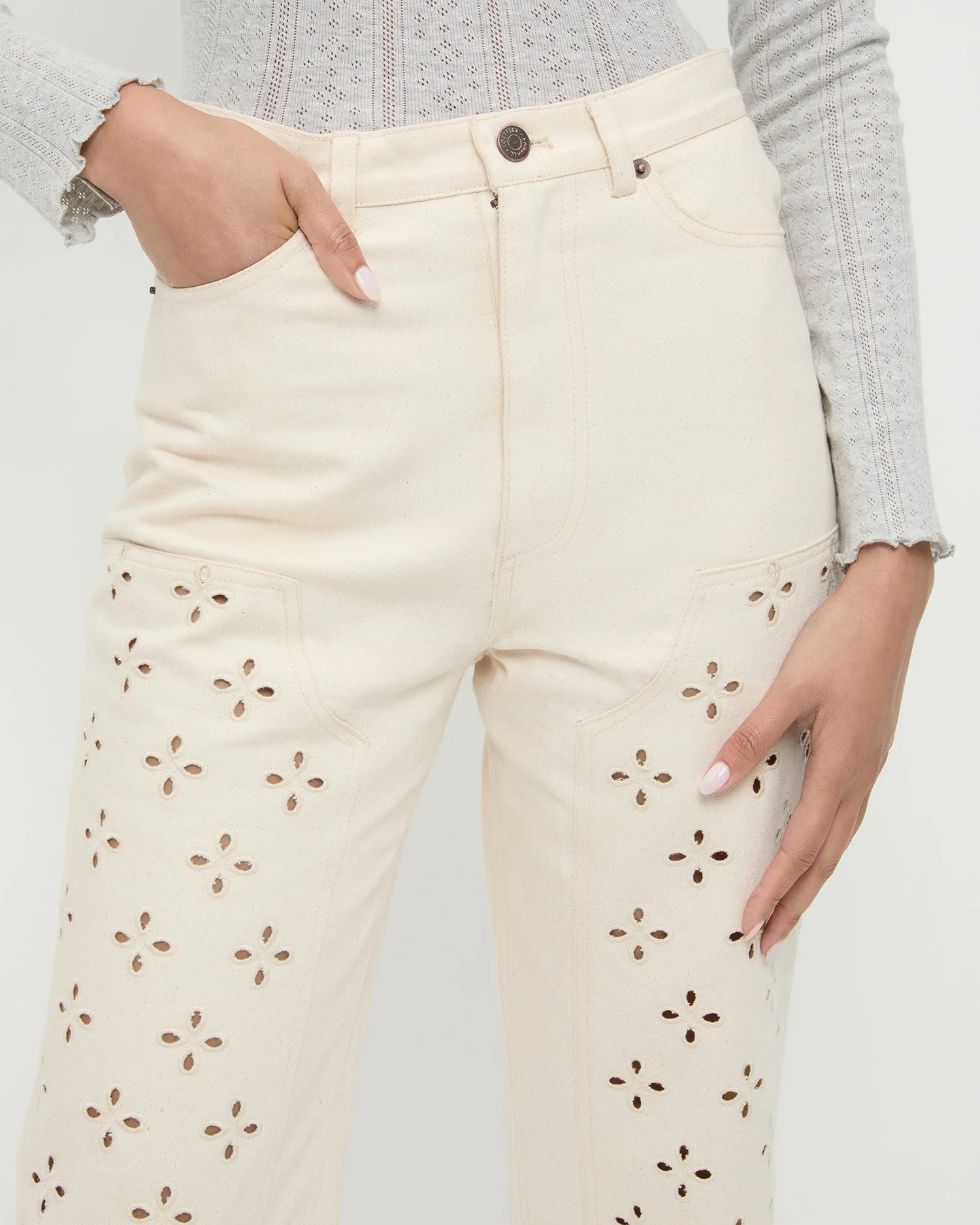 Loeffler Randall - Demi Embroidered Pant - Image 4