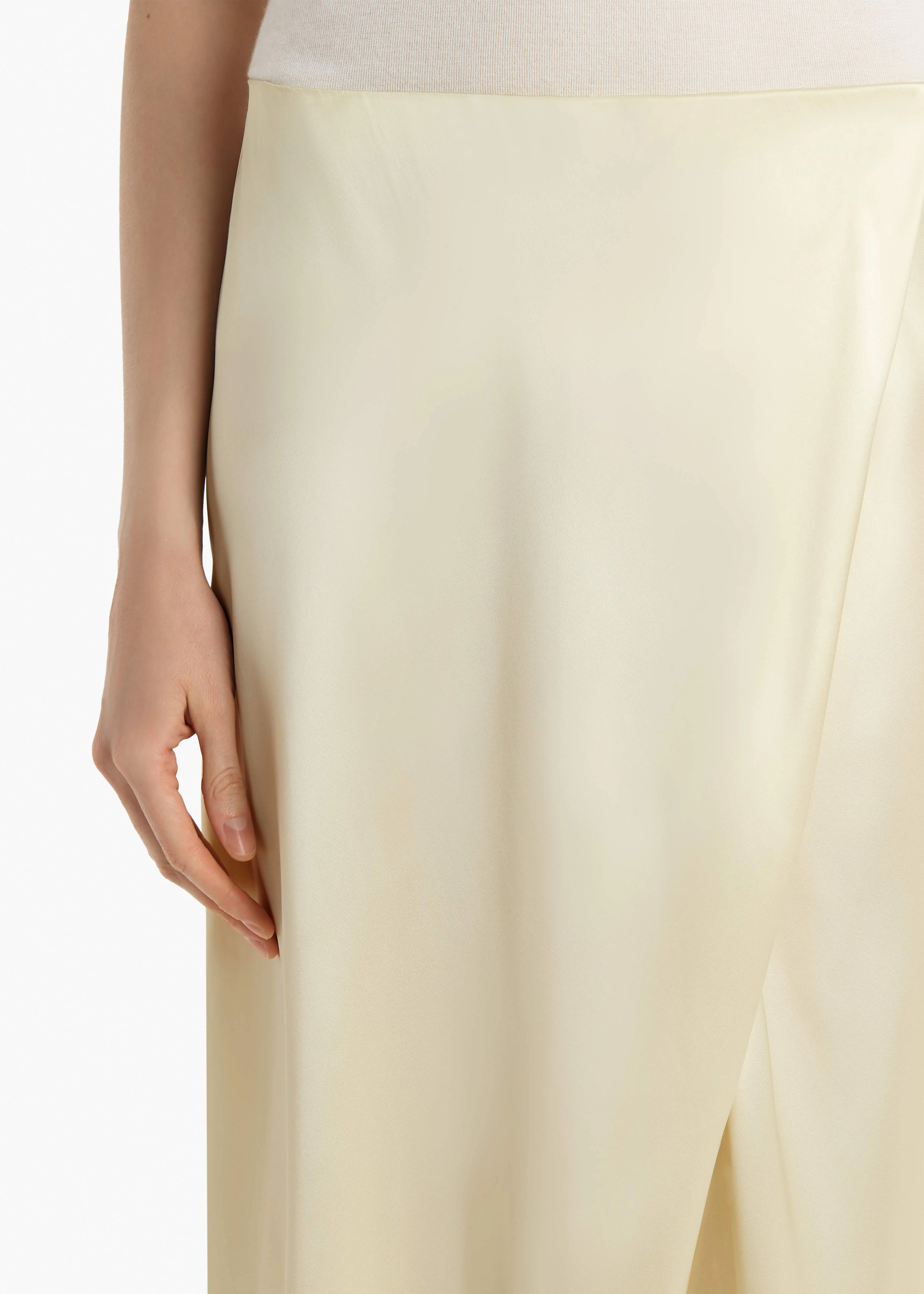 Khaite - Demi Skirt in Pale Yellow - Image 18