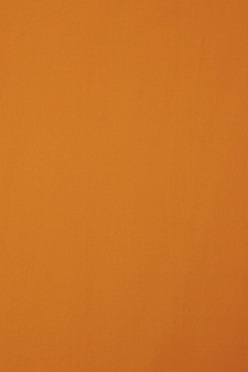 Faithfull - Deva Midi Dress Plain Orange - Final Sale - Image 5