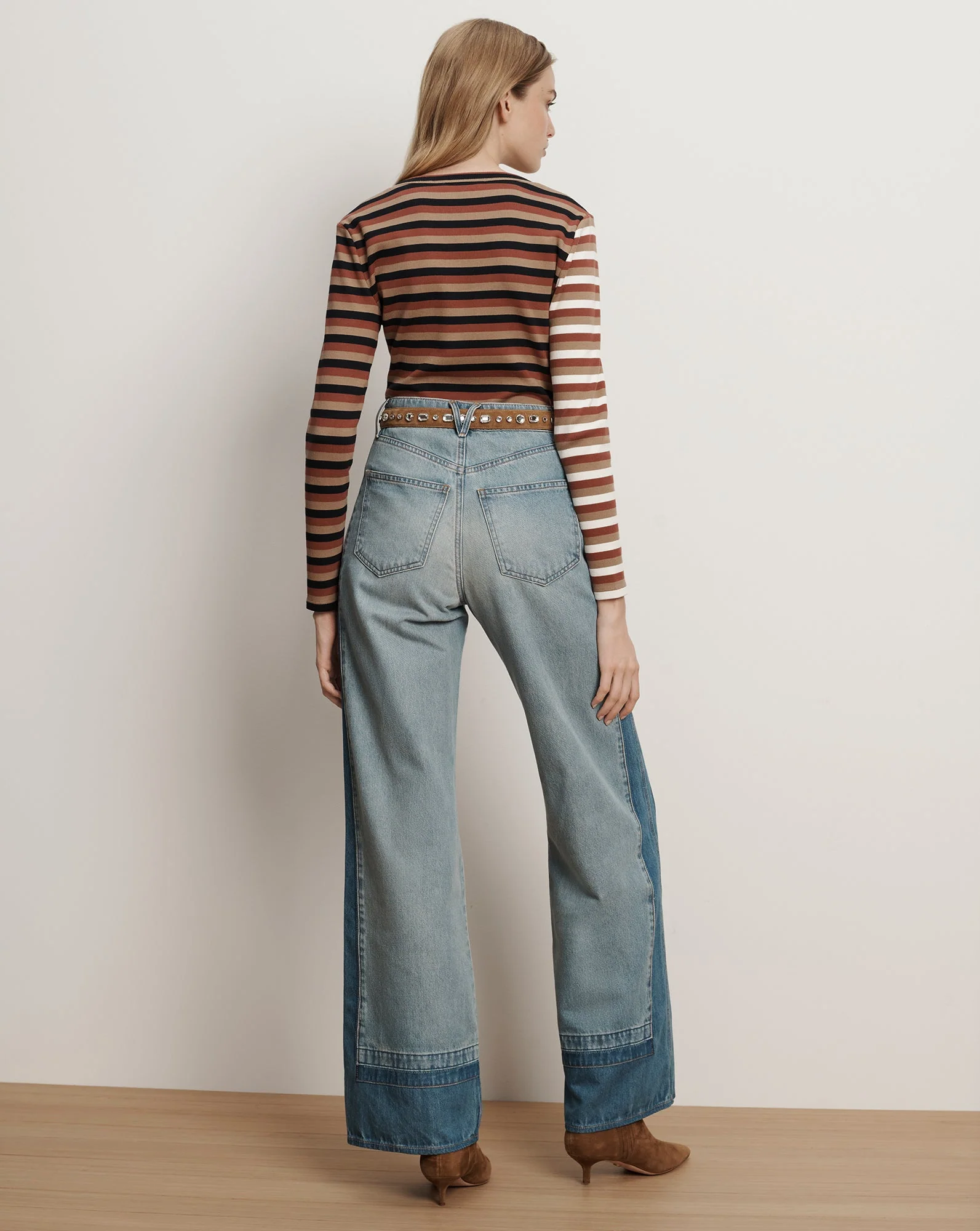 Veronica Beard - Dilia Striped Button - Down T - Shirt - Image 4