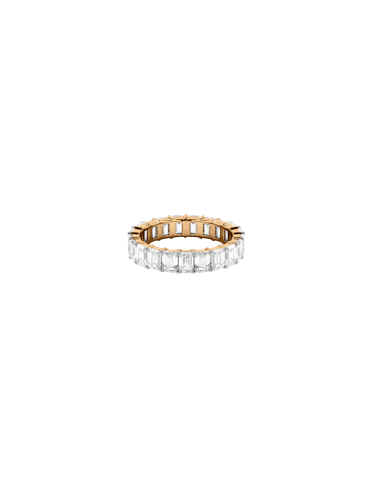 Dorsey - 14K EMERALD CUT ETERNITY BAND IN LAB DIAMOND, 14K YELLOW GOLD
