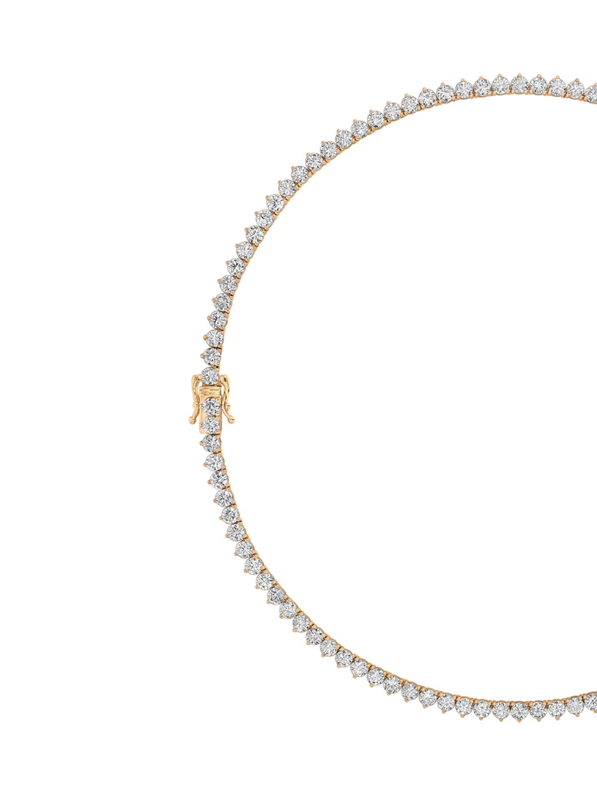 Dorsey - BENNINGTON RIVIÈRE NECKLACE IN 3.5MM LAB DIAMOND, 14K YELLOW GOLD - Image 2