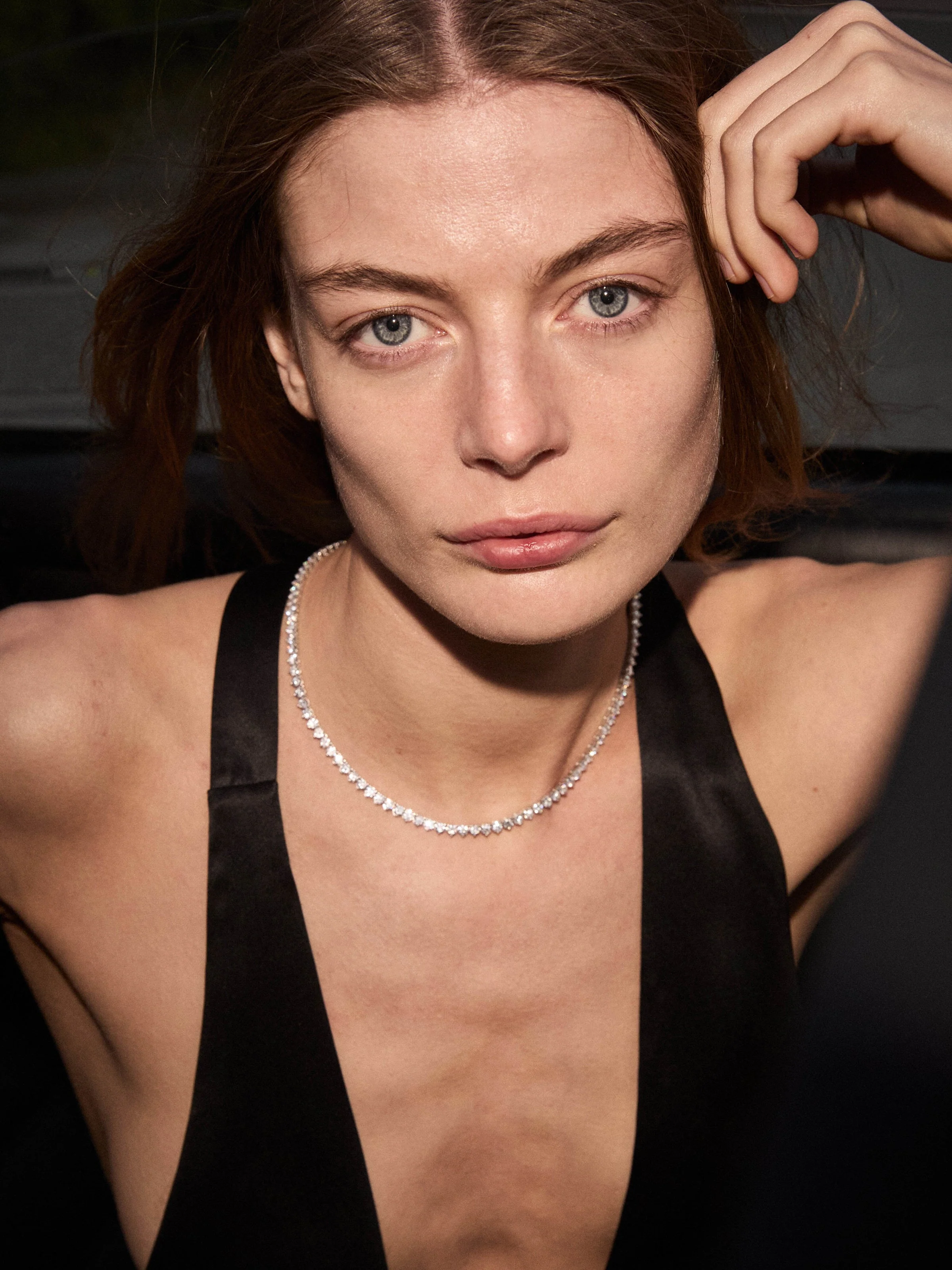 Dorsey - BENNINGTON RIVIÈRE NECKLACE IN 3.5MM LAB DIAMOND, 14K YELLOW GOLD - Image 3