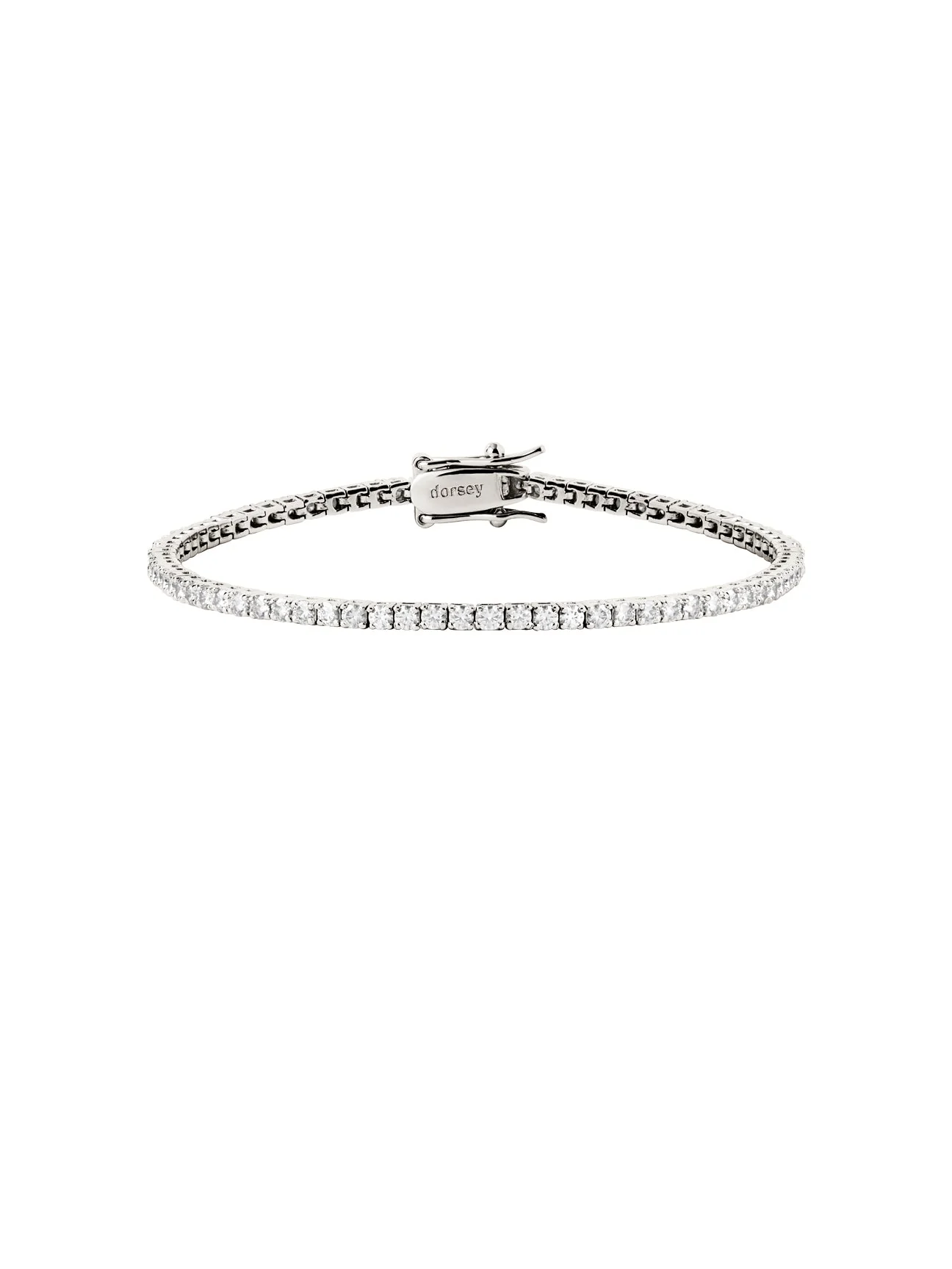 Dorsey - KATE RIVIÈRE BRACELET IN 2MM MOISSANITE, STERLING SILVER - Image 2