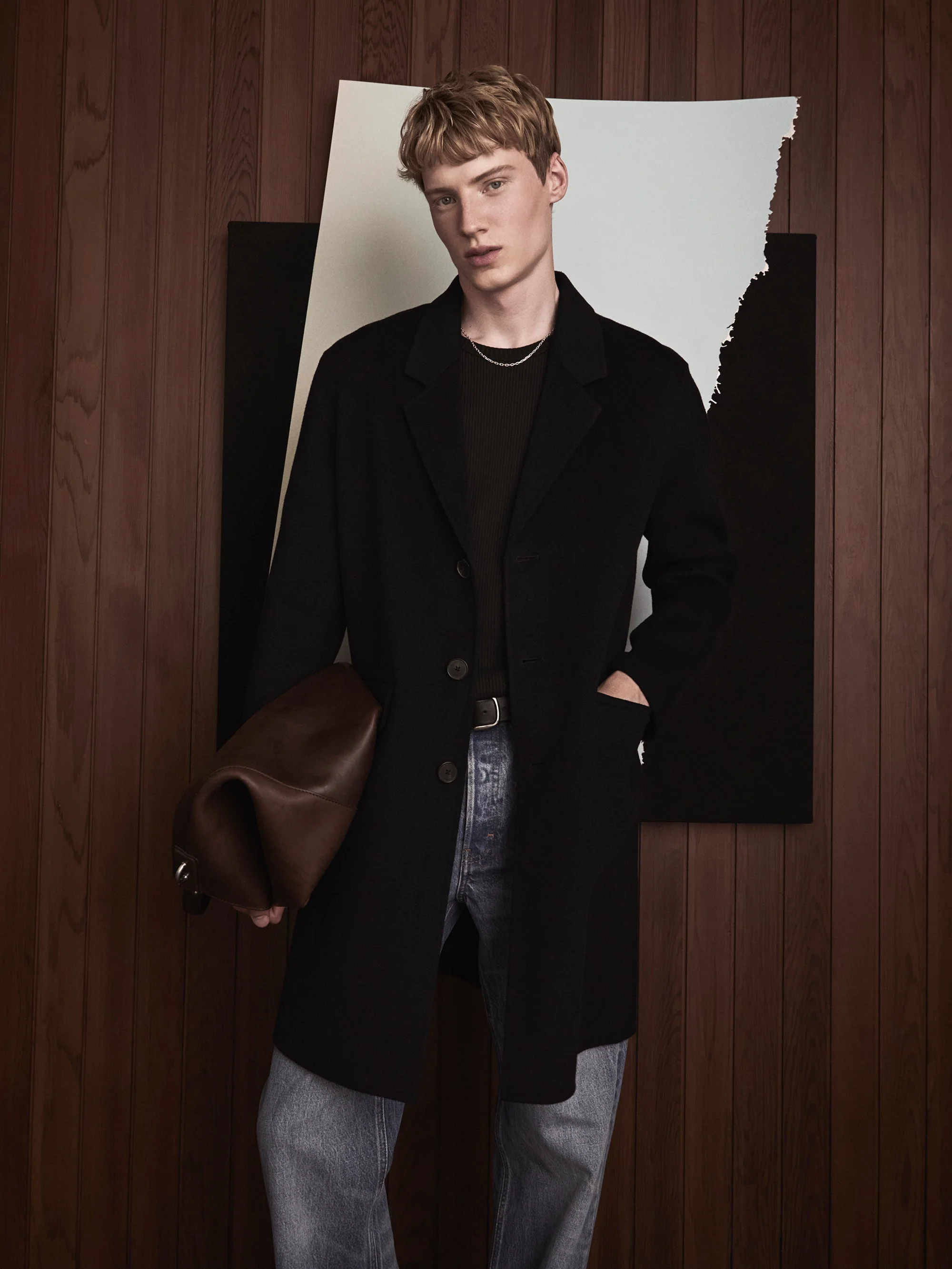 FRAME - Double Face Wool Overcoat - Image 5