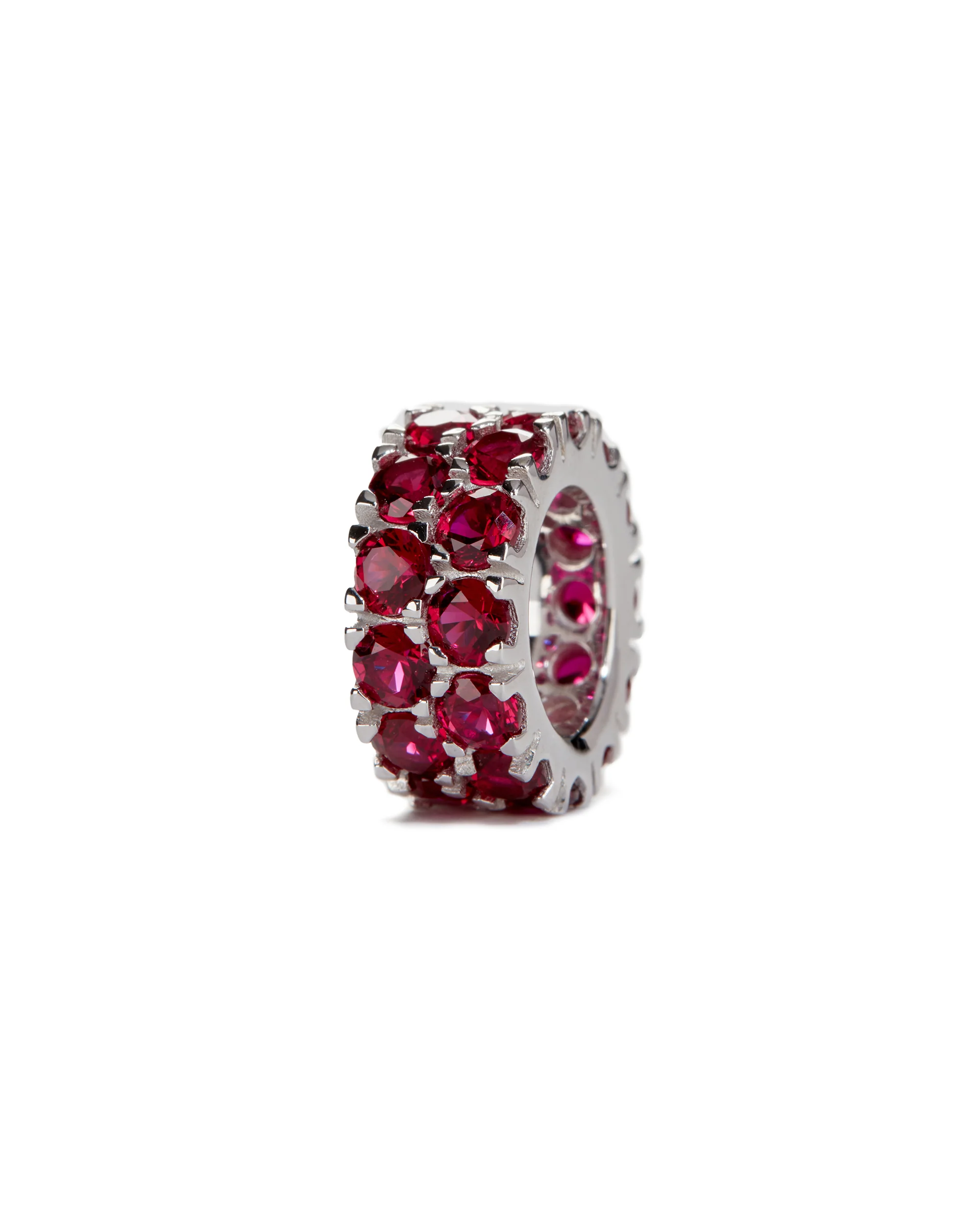 Dorsey - TWO - ROW RIVIÈRE PENDANT IN LAB RED SAPPHIRE - Image 2