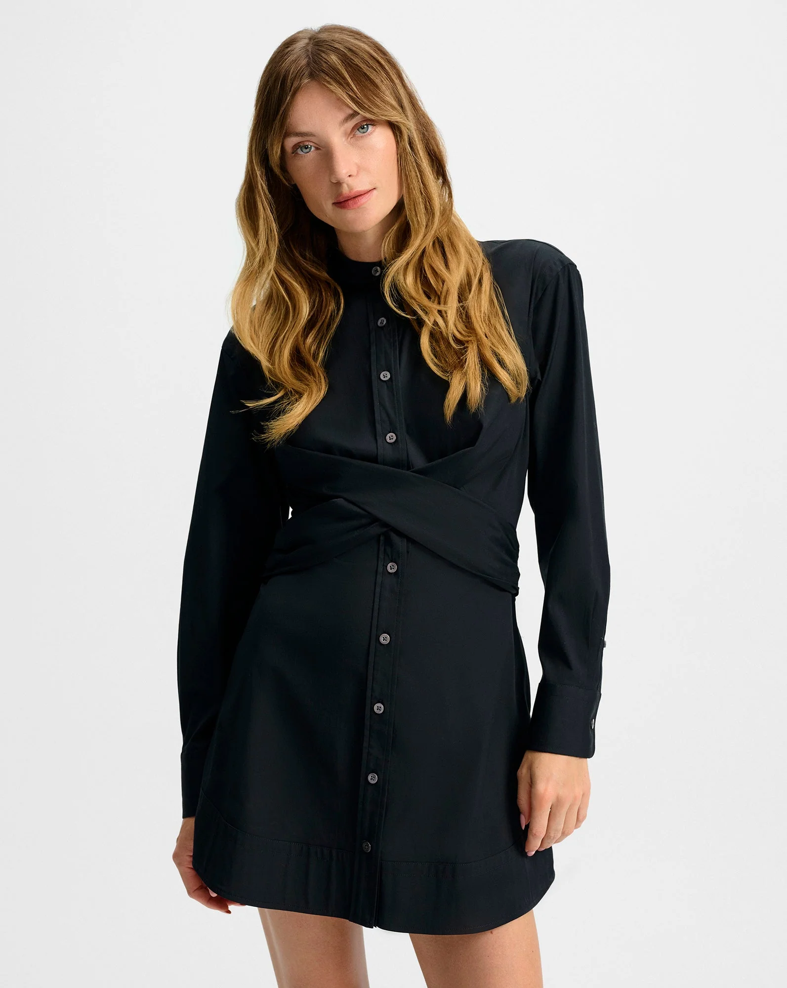 Veronica Beard - Ellers Mini Wrap Shirtdress