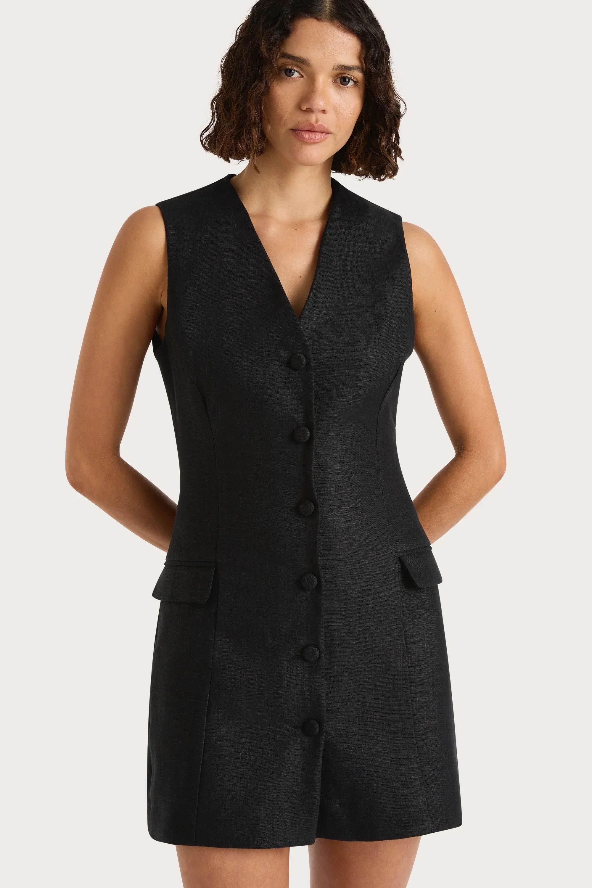 Faithfull - Eloise Mini Dress Black - Final Sale - Image 2
