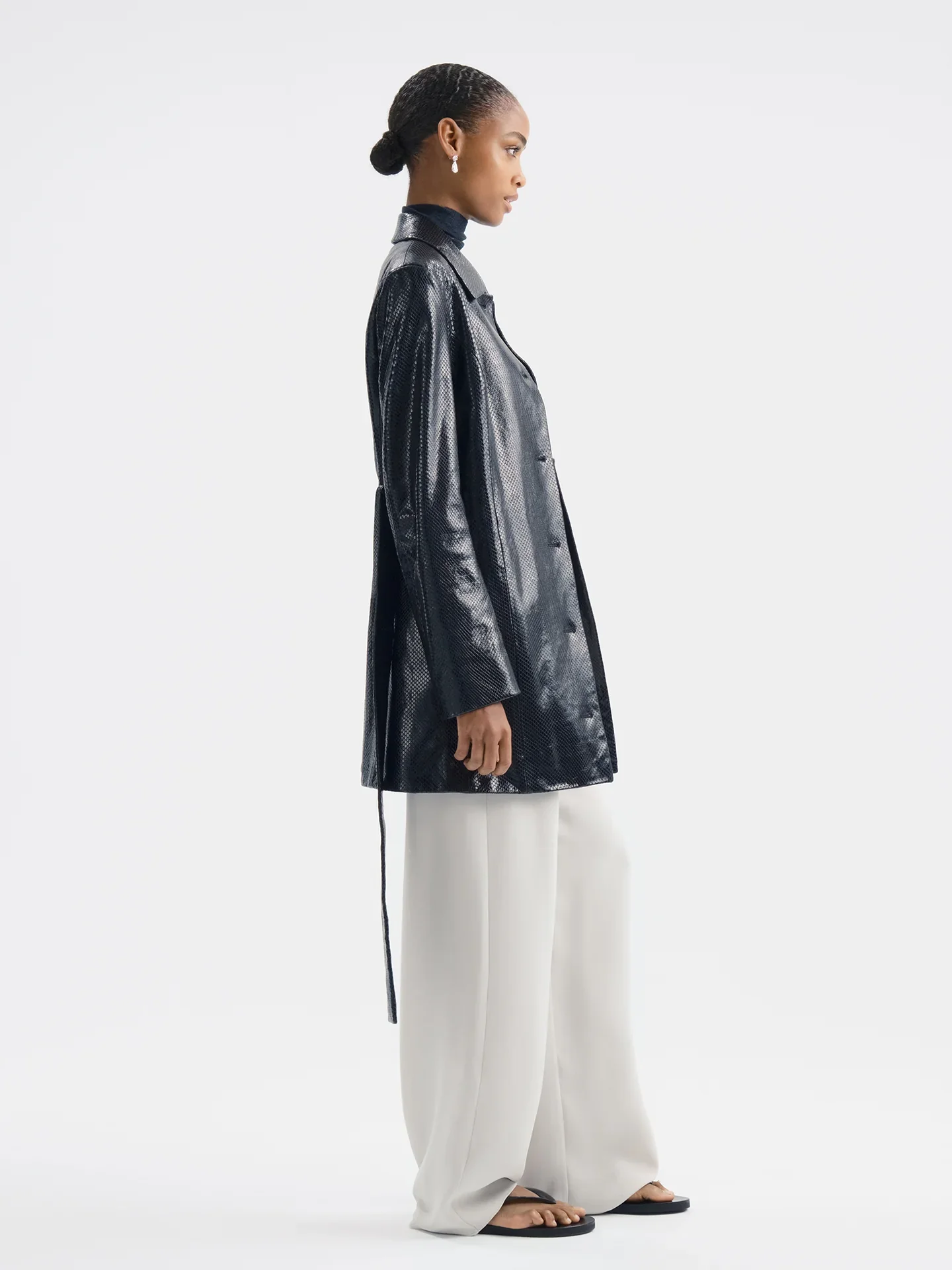 Aflalo - Elyra Jacket in Python Embossed Leather - Image 10