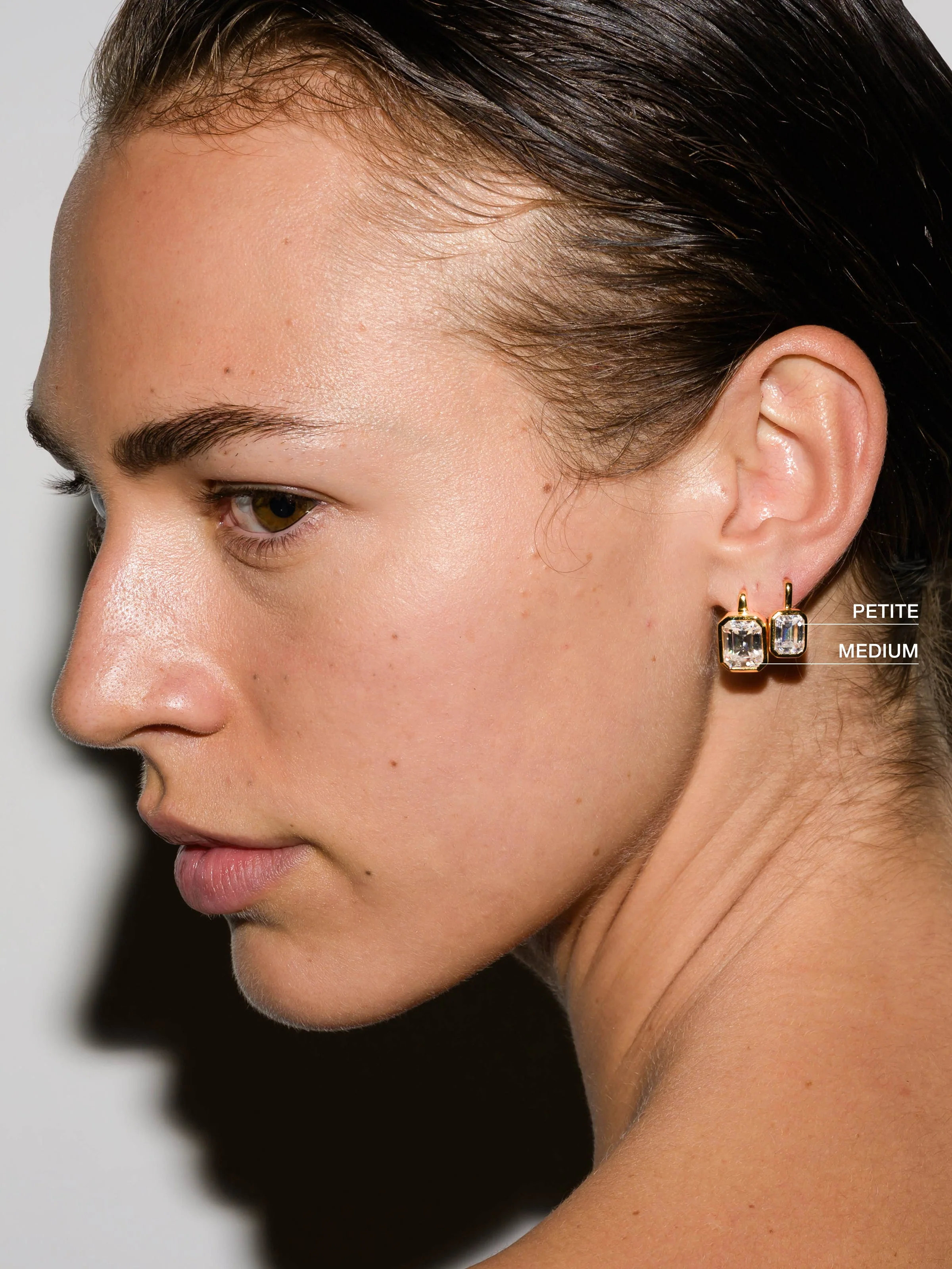 Dorsey - ODETTE EARRINGS IN LAB WHITE SAPPHIRE - Image 3