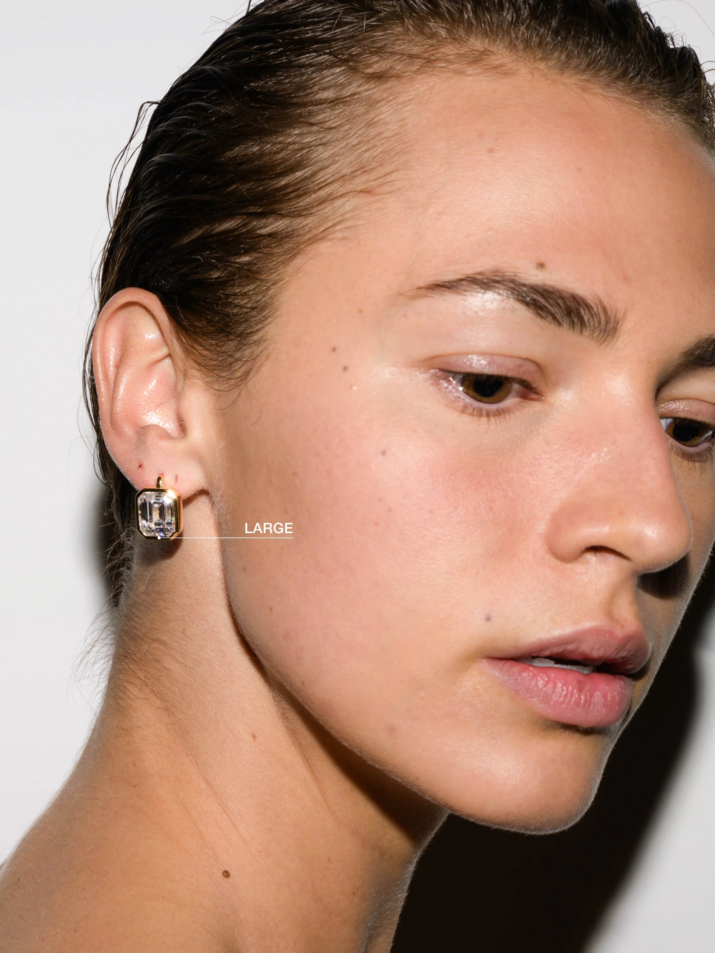 Dorsey - ODETTE EARRINGS IN LAB WHITE SAPPHIRE - Image 4