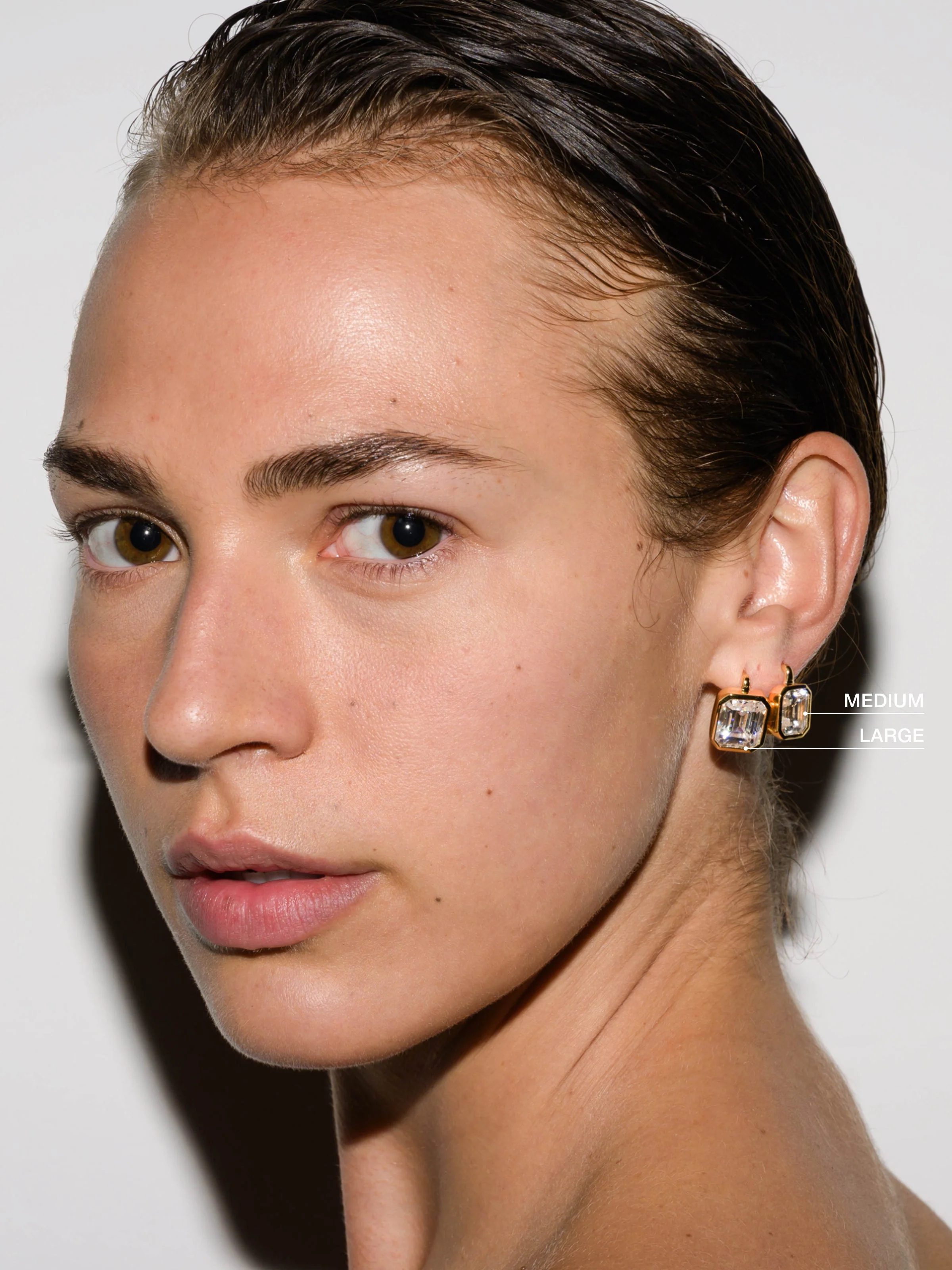 Dorsey - ODETTE EARRINGS IN LAB WHITE SAPPHIRE - Image 5