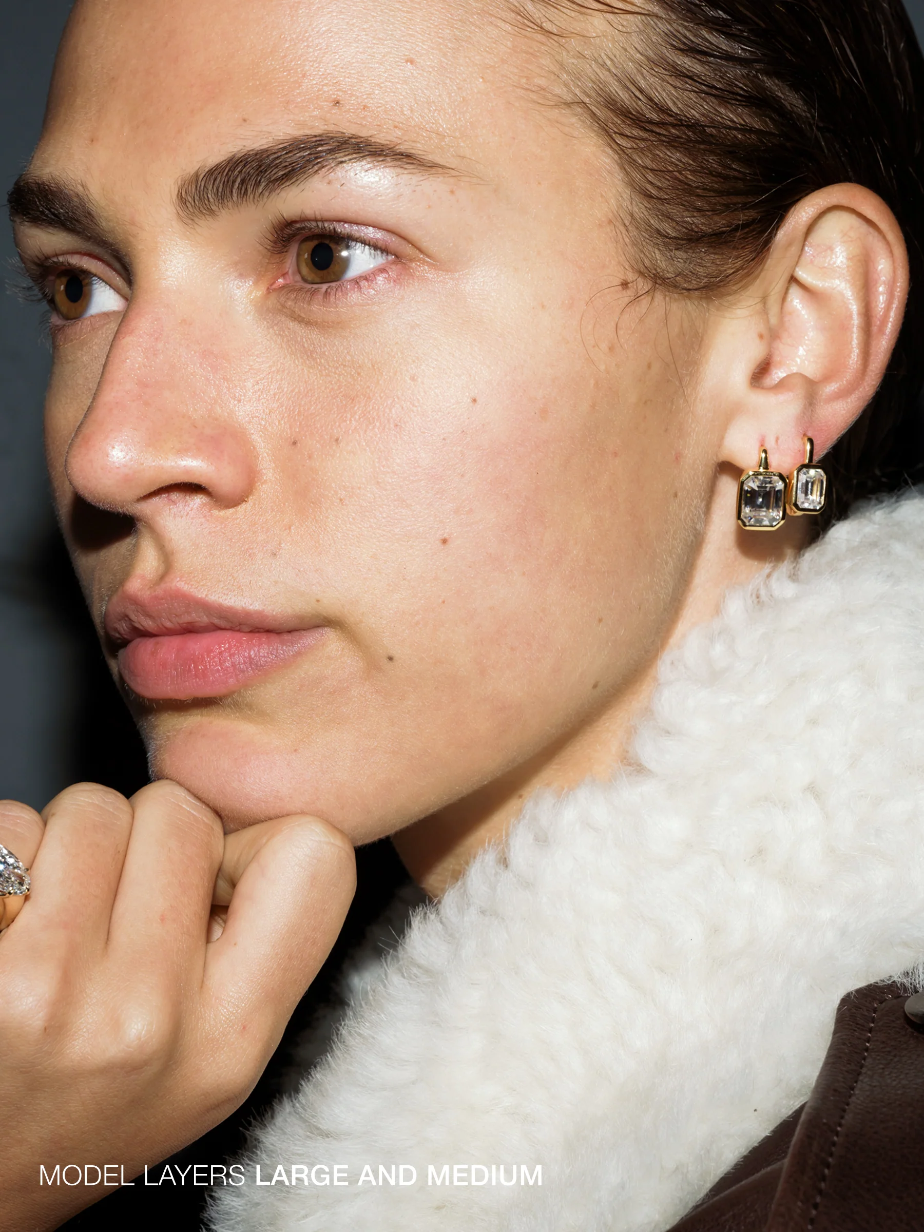 Dorsey - ODETTE EARRINGS IN LAB WHITE SAPPHIRE - Image 7