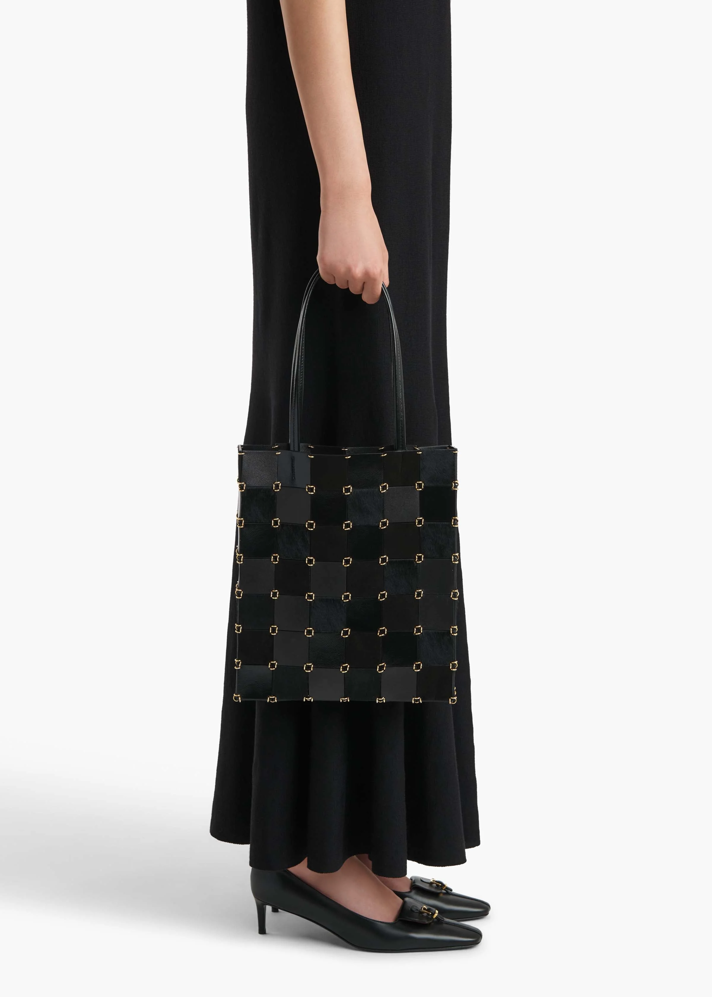 Khaite - Small Emma Tote in Black Haircalf Multi Leather - Image 11