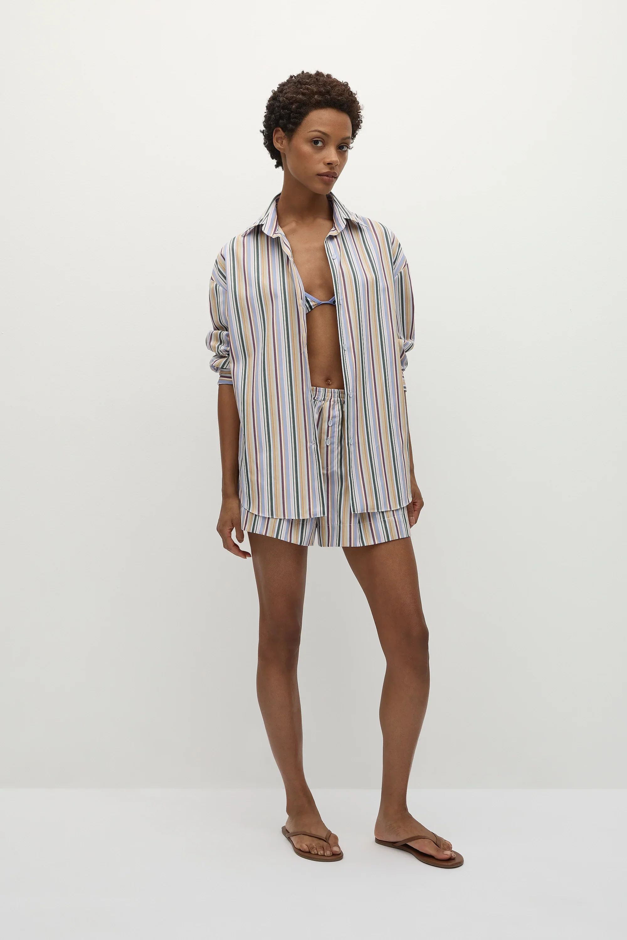 Faithfull - En Vau Oversized Shirt Sifnos Stripe - Final Sale - Image 4