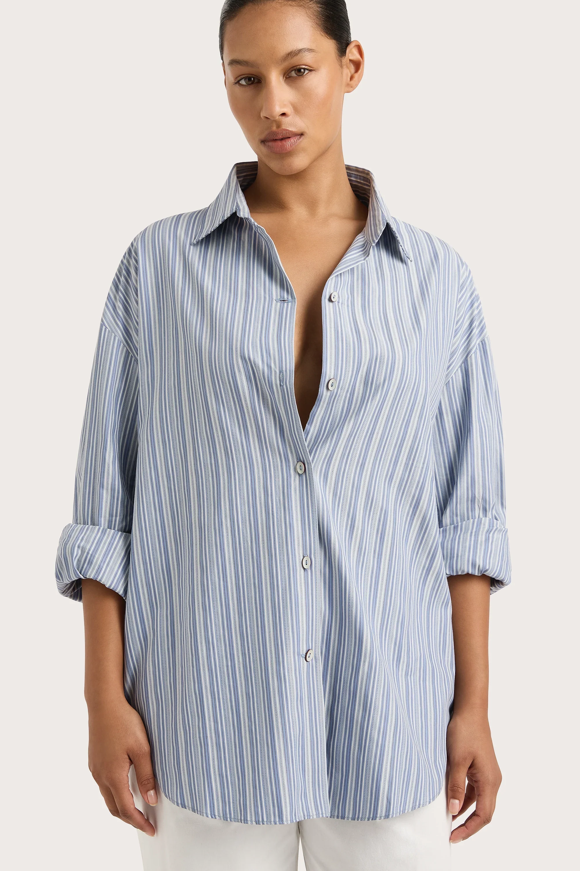 Faithfull - En Vau Shirt Blue Stripe - Final Sale - Image 2
