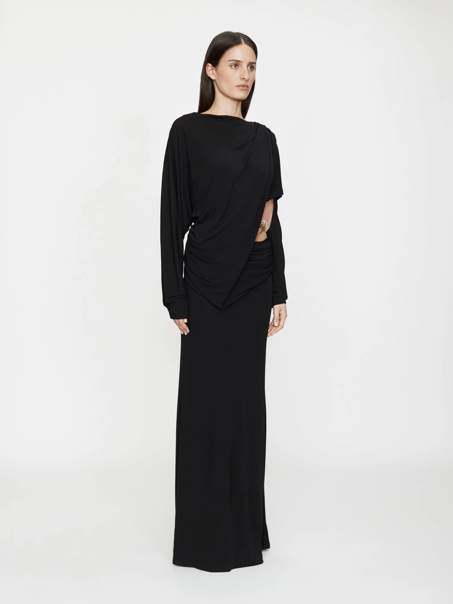 Christopher Esber - Encased Nature Resin Draped Jersey Dress - Image 2