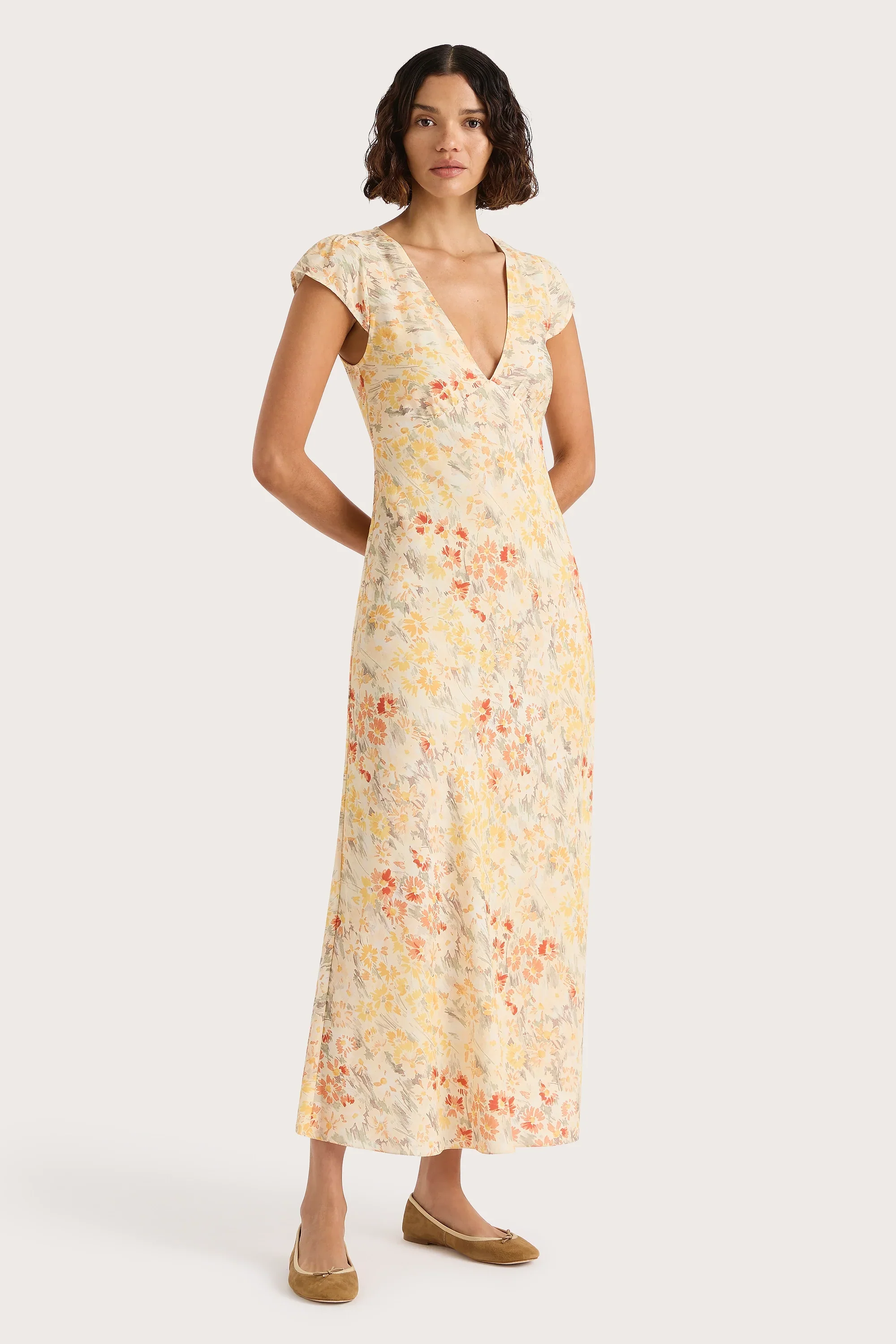 Faithfull - Esson Midi Dress Adeline Floral Yellow - Final Sale - Image 3