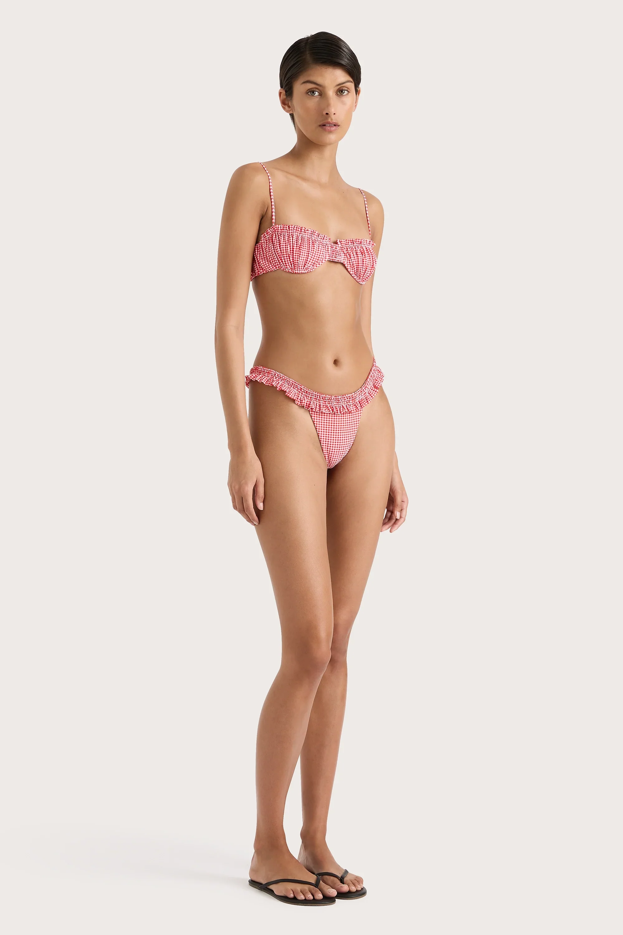 Faithfull - Esterel Bikini Top Gingham Red - Final Sale - Image 4