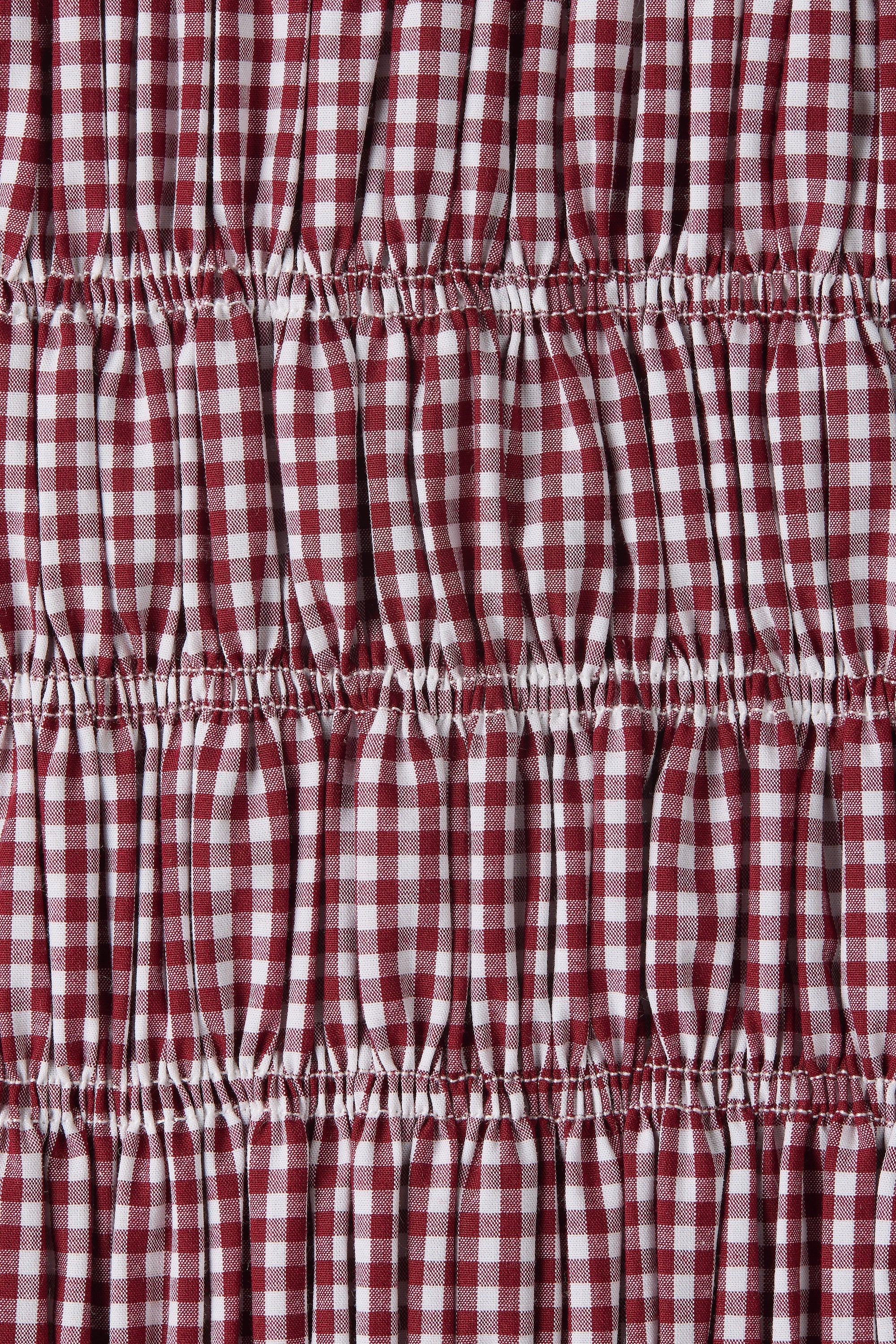 Faithfull - Eudora Midi Dress Gingham Deep Red - Final Sale - Image 5