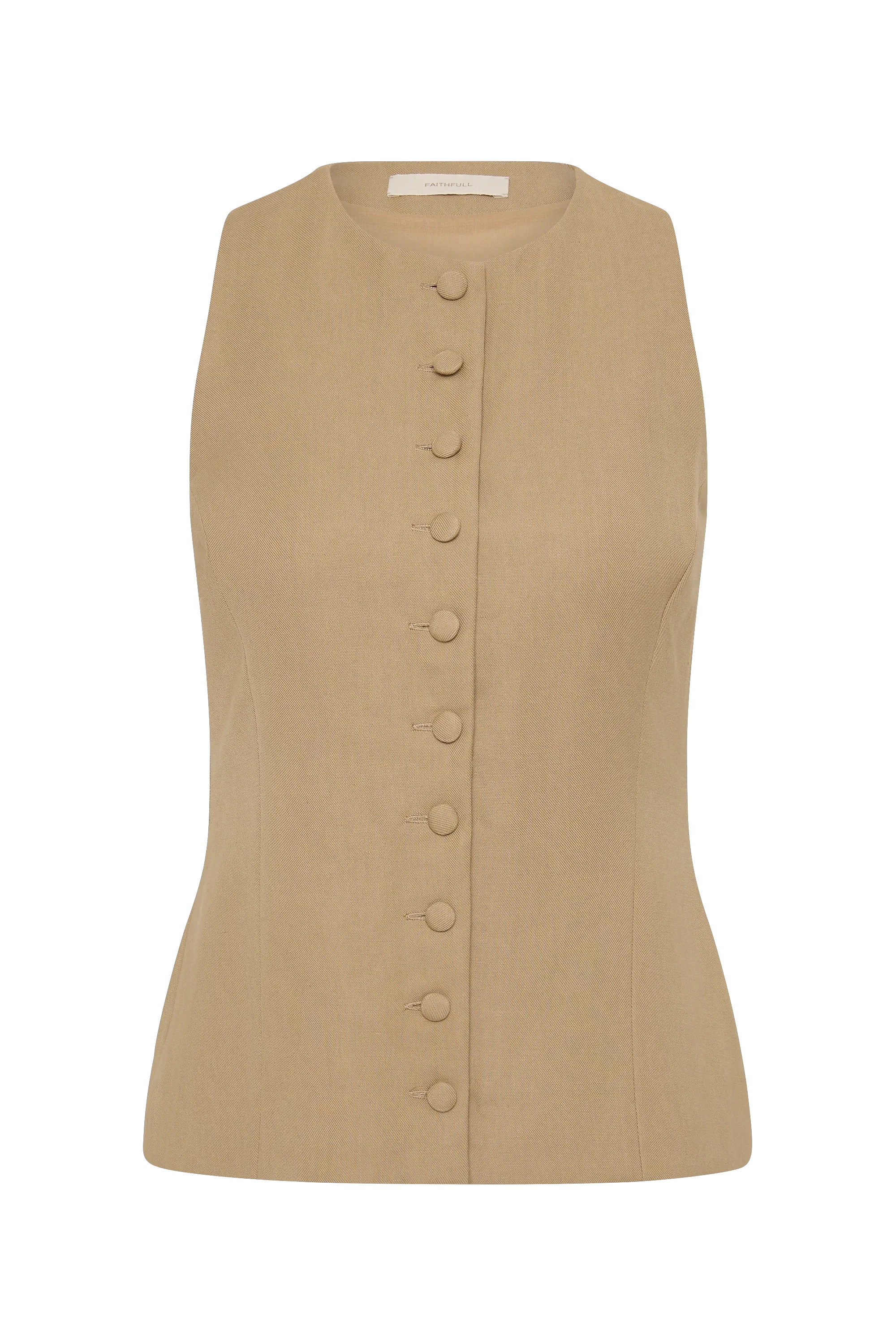 Faithfull - Eveline Vest Caramel - Final Sale - Image 8
