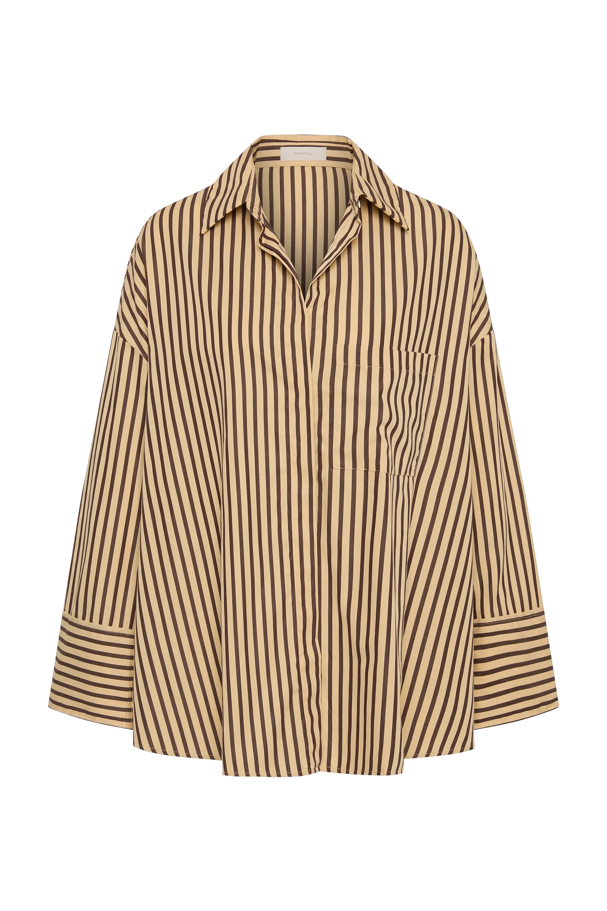 Faithfull - Clemente Shirt Carmen Stripe Sand Cedar - Image 6