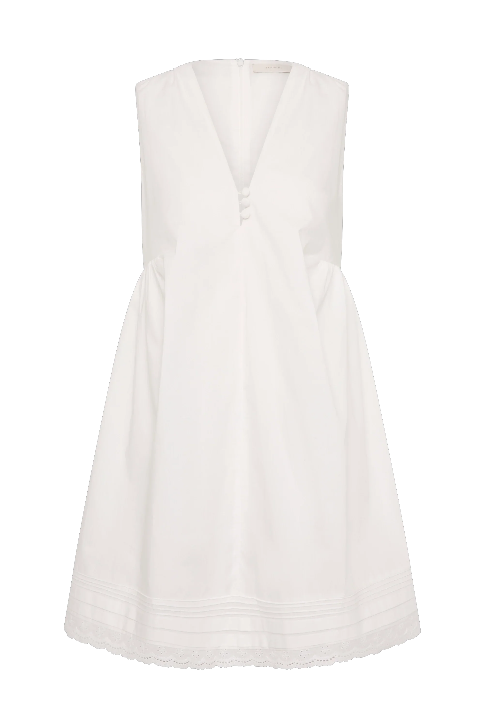 Faithfull - Dion Mini Dress Fiore Lace White - Image 6