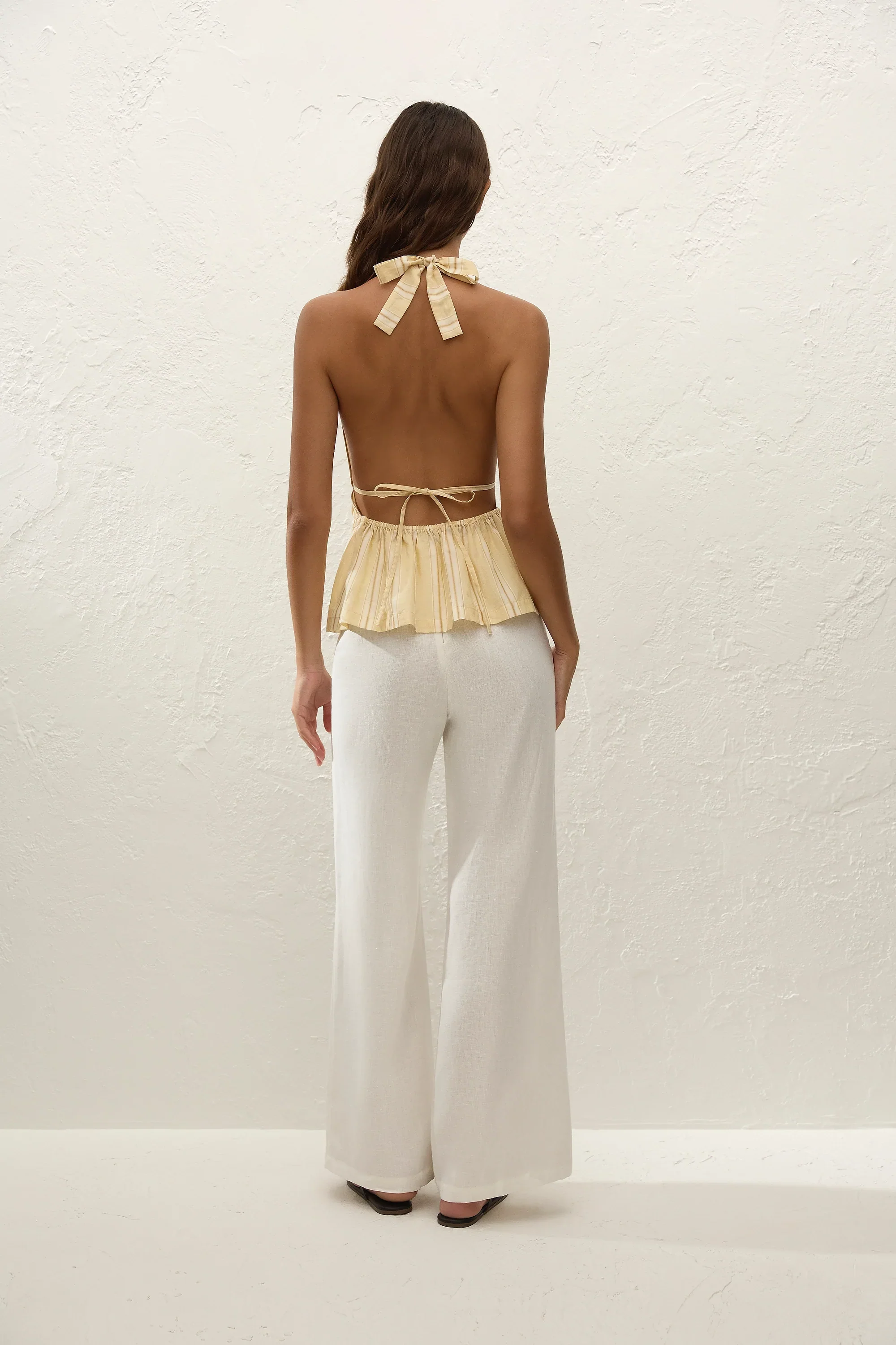 Faithfull - Ermita Top Ombre Stripe Faded Mustard - Image 4