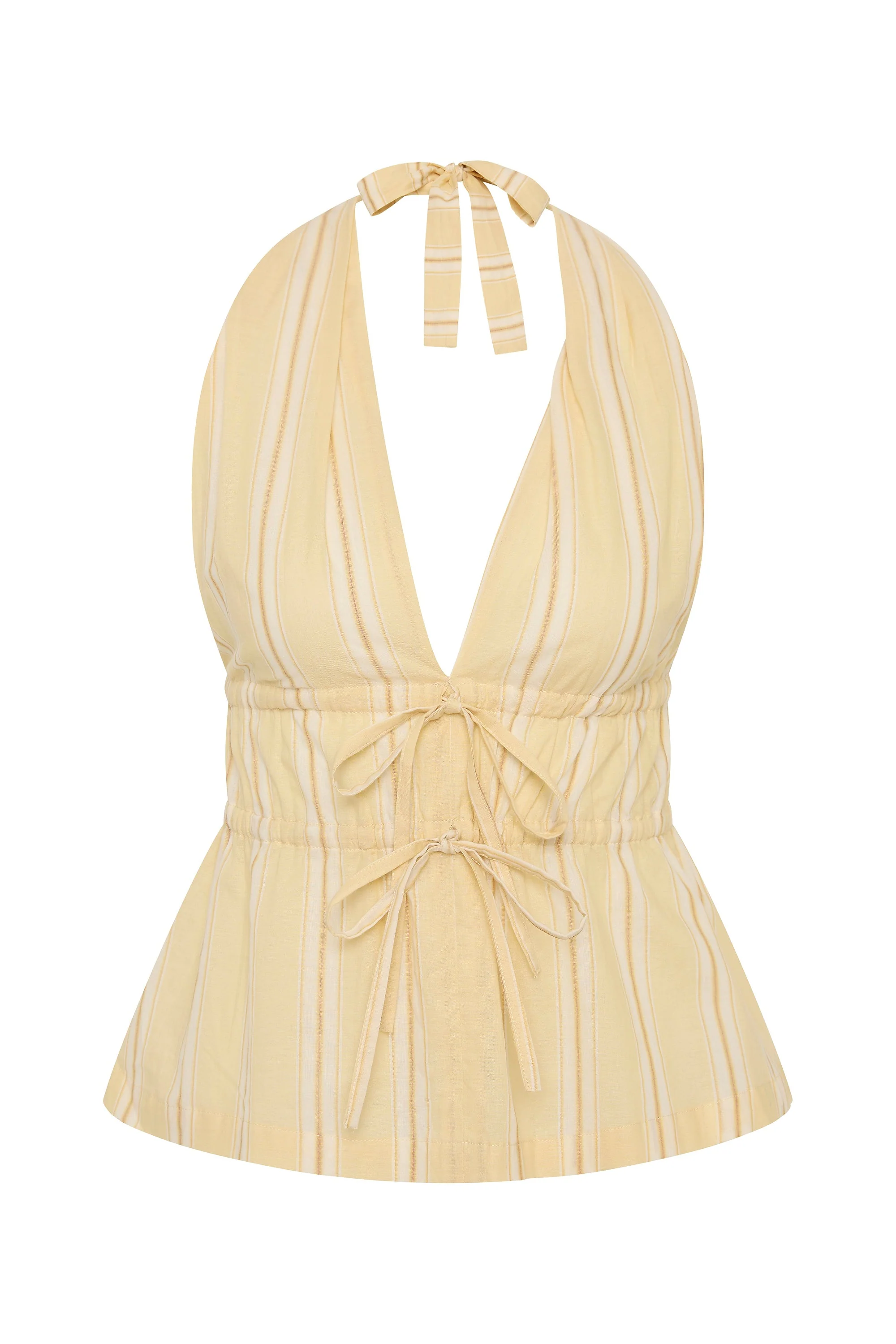 Faithfull - Ermita Top Ombre Stripe Faded Mustard - Image 6
