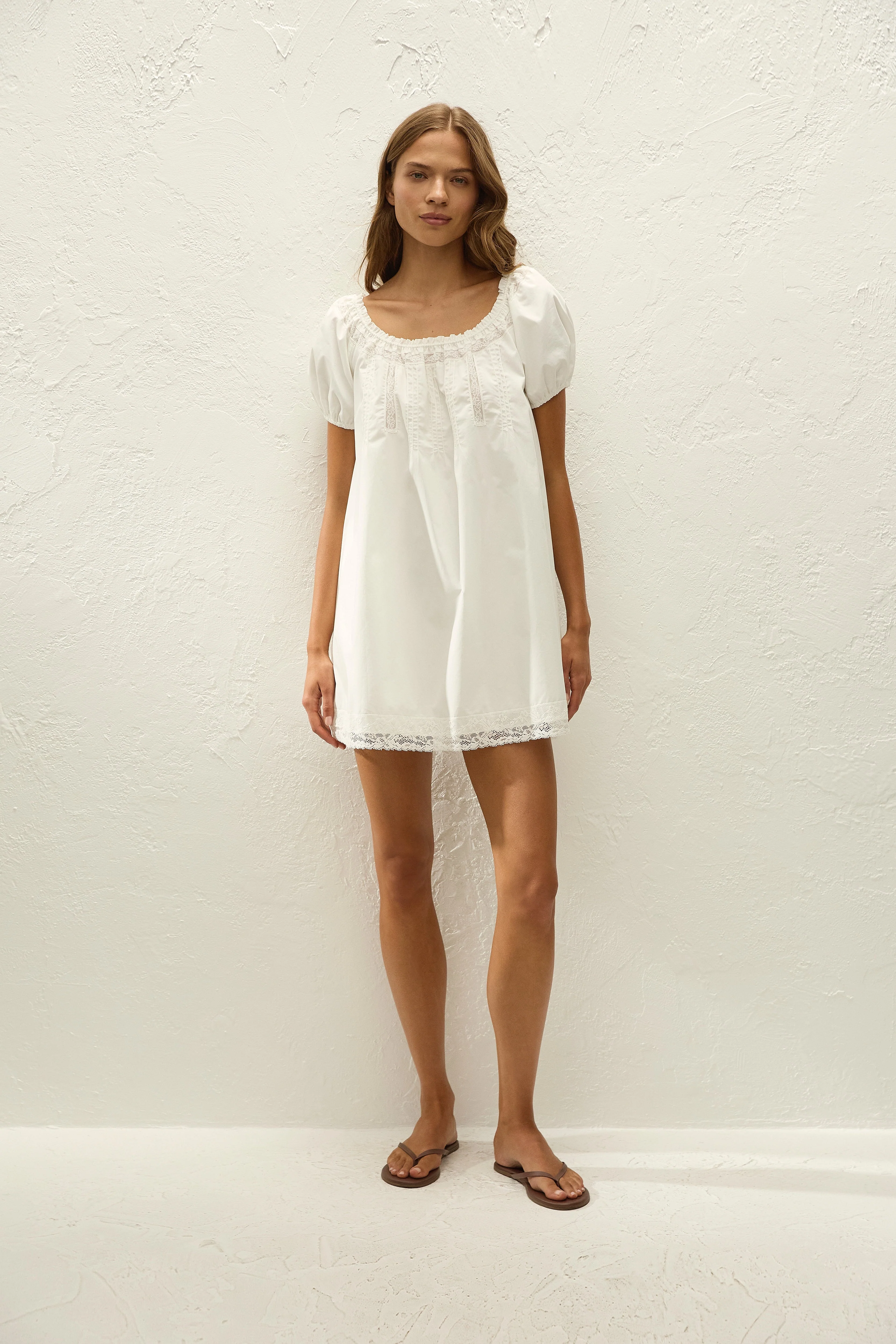 Faithfull - Galle Mini Dress Ixora Lace White