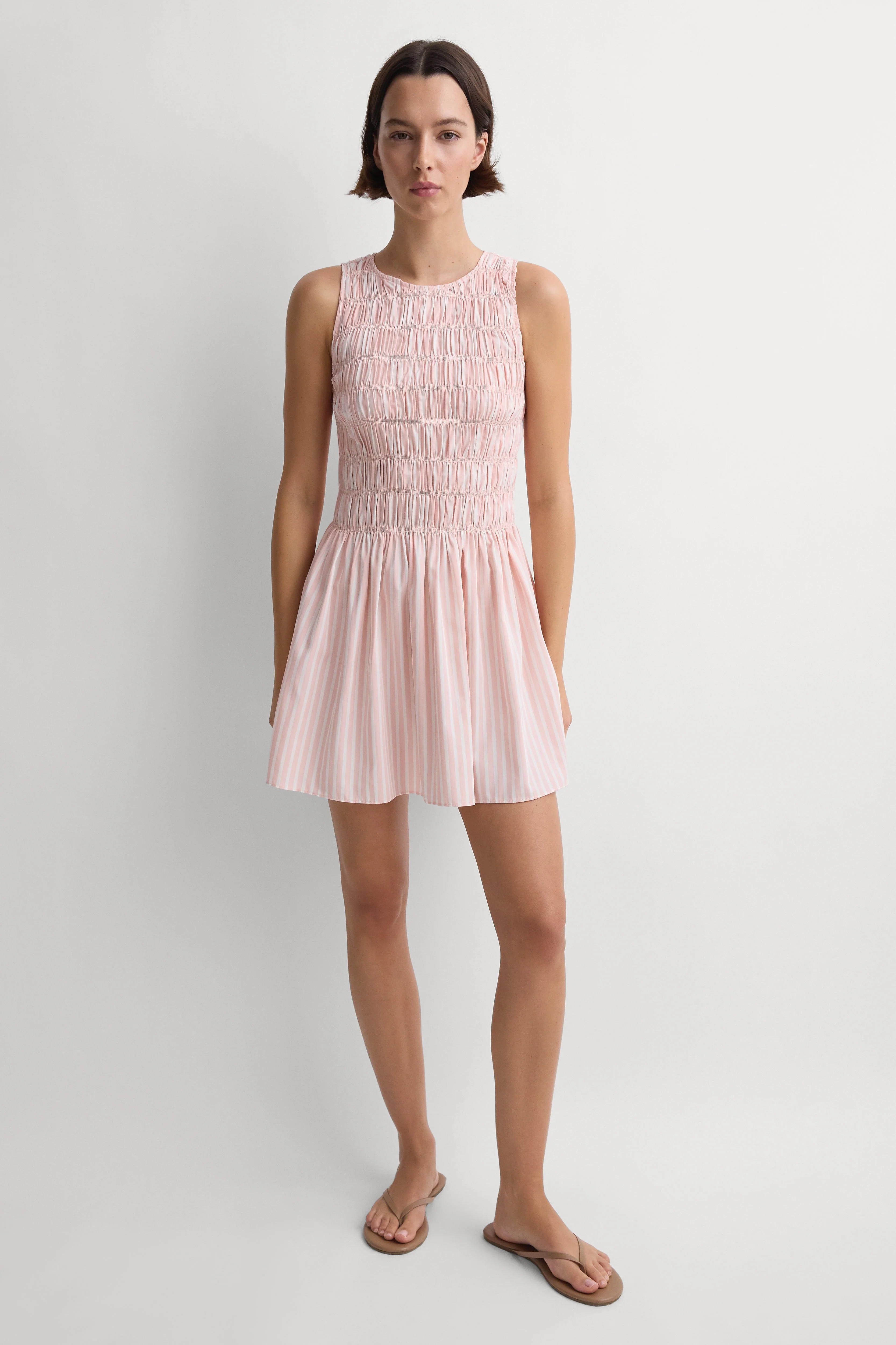 Faithfull - Heidi Mini Dress Carmen Stripe Peony White