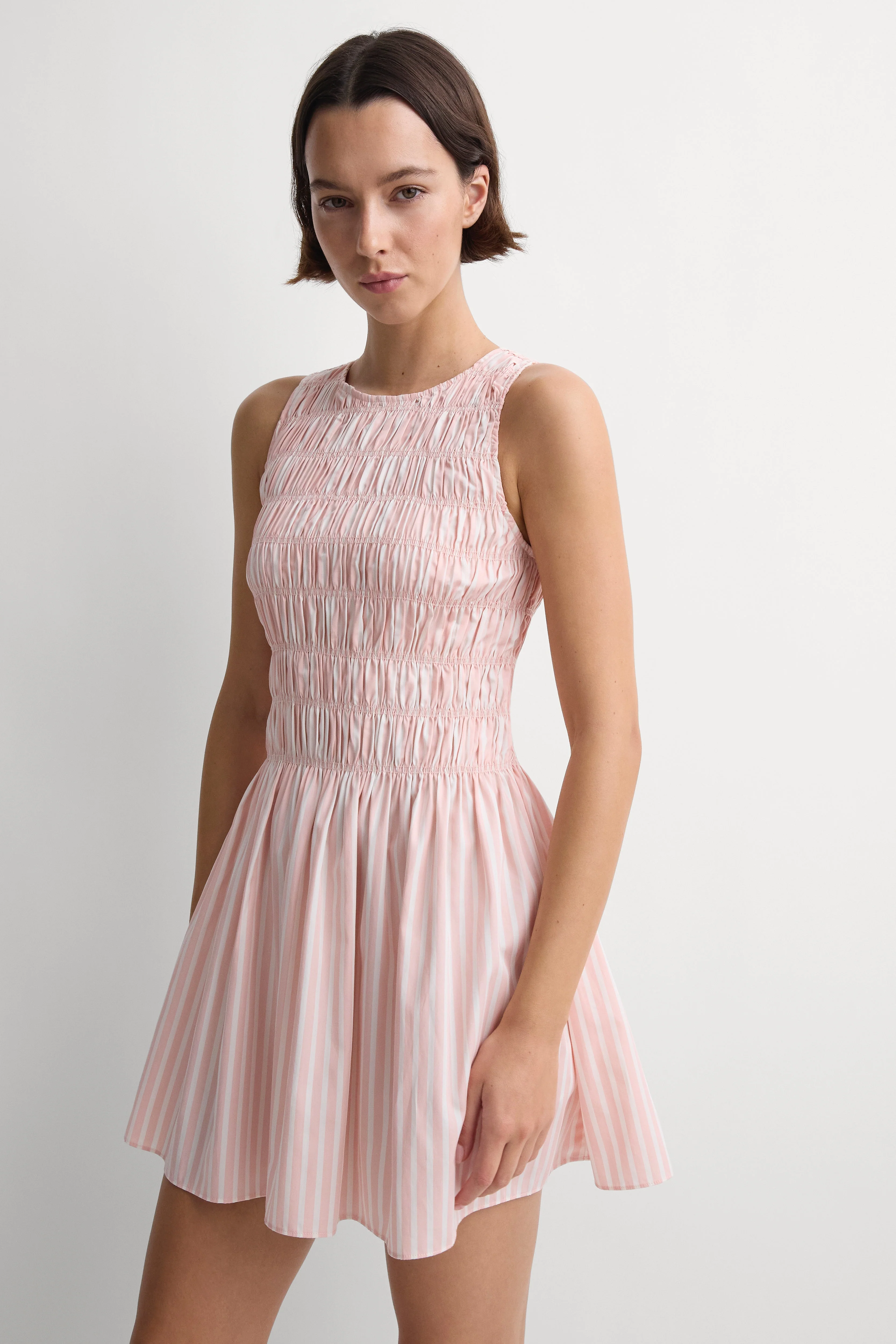 Faithfull - Heidi Mini Dress Carmen Stripe Peony White - Image 2