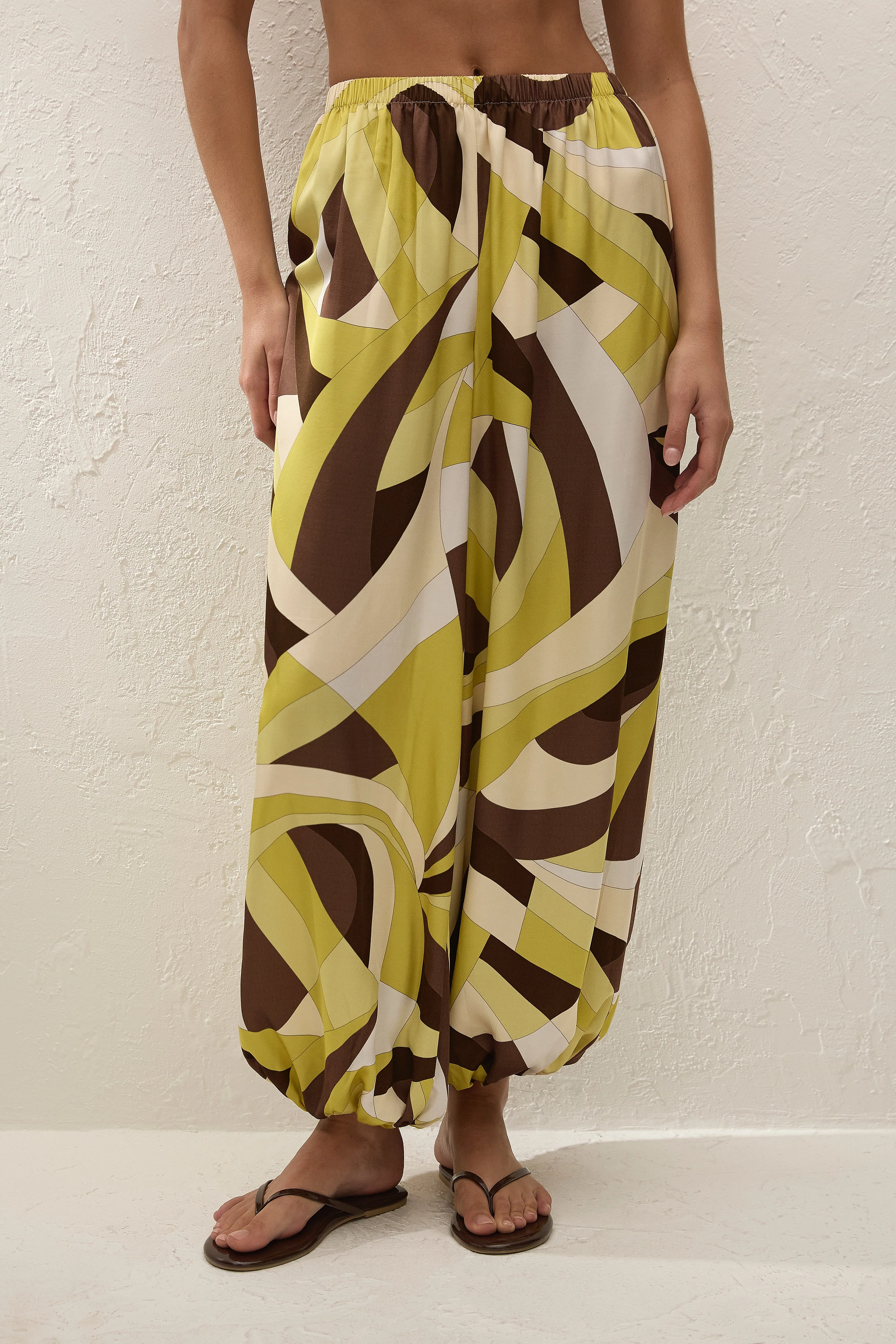 Faithfull - Kortez Balloon Pant Mila Geometric Print - Image 3