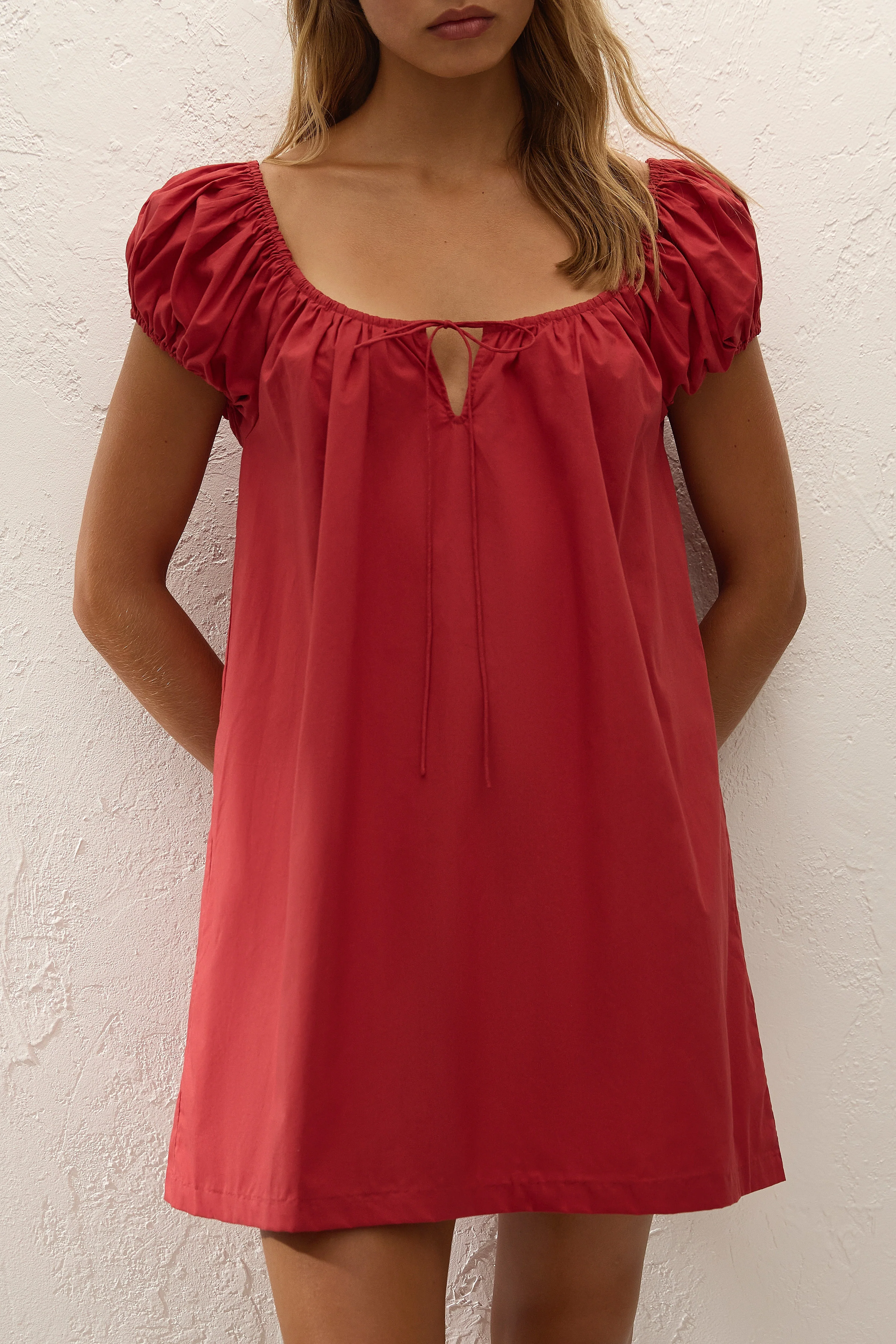 Faithfull - Marblau Mini Dress Chilli - Image 3