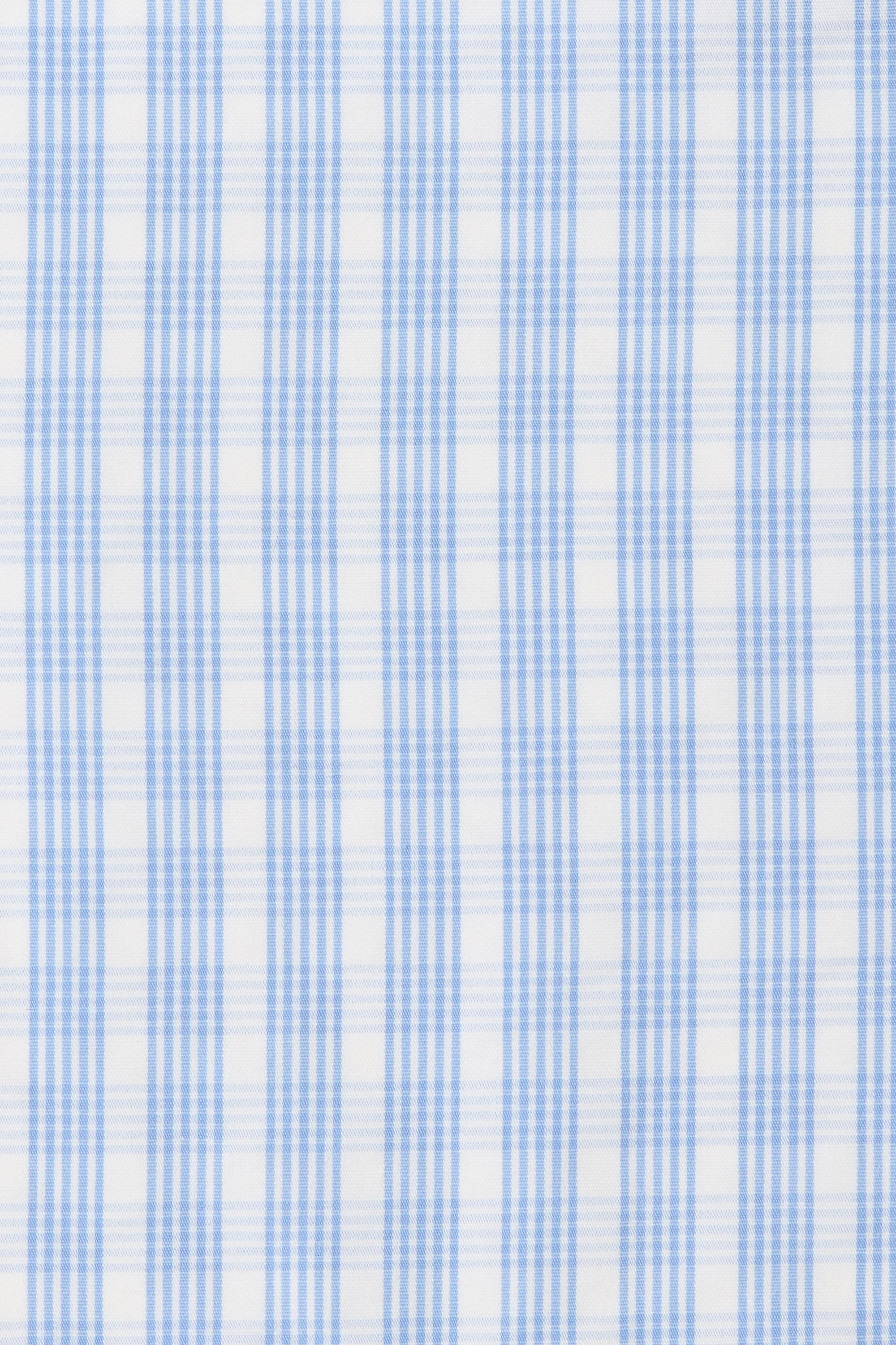 Faithfull - Martina Mini Dress Paloma Check Light Blue White - Image 6