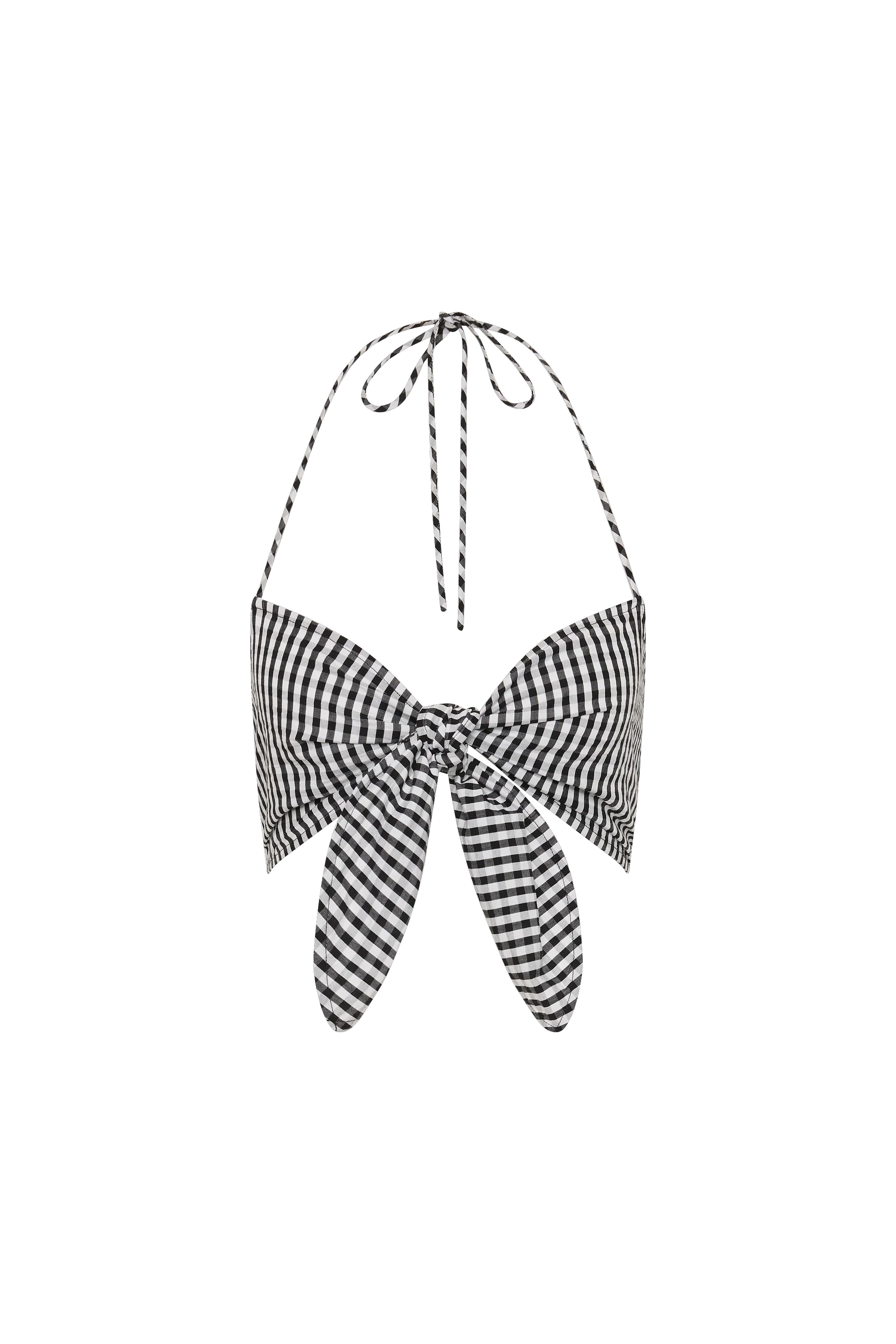 Faithfull - Onda Top Black Textured Gingham - Image 7