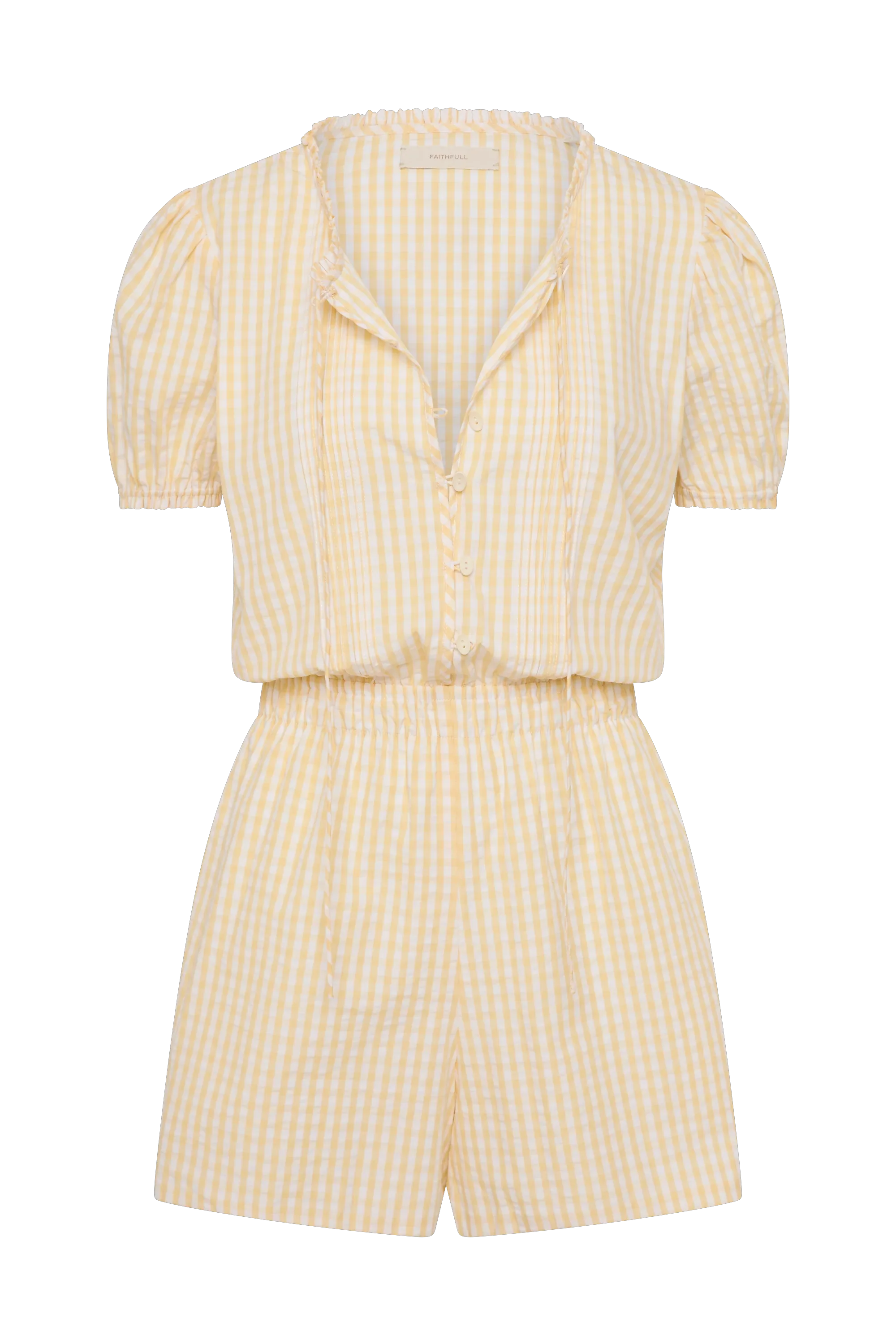 Faithfull - Roma Playsuit Butter Textured Gingham - Image 6