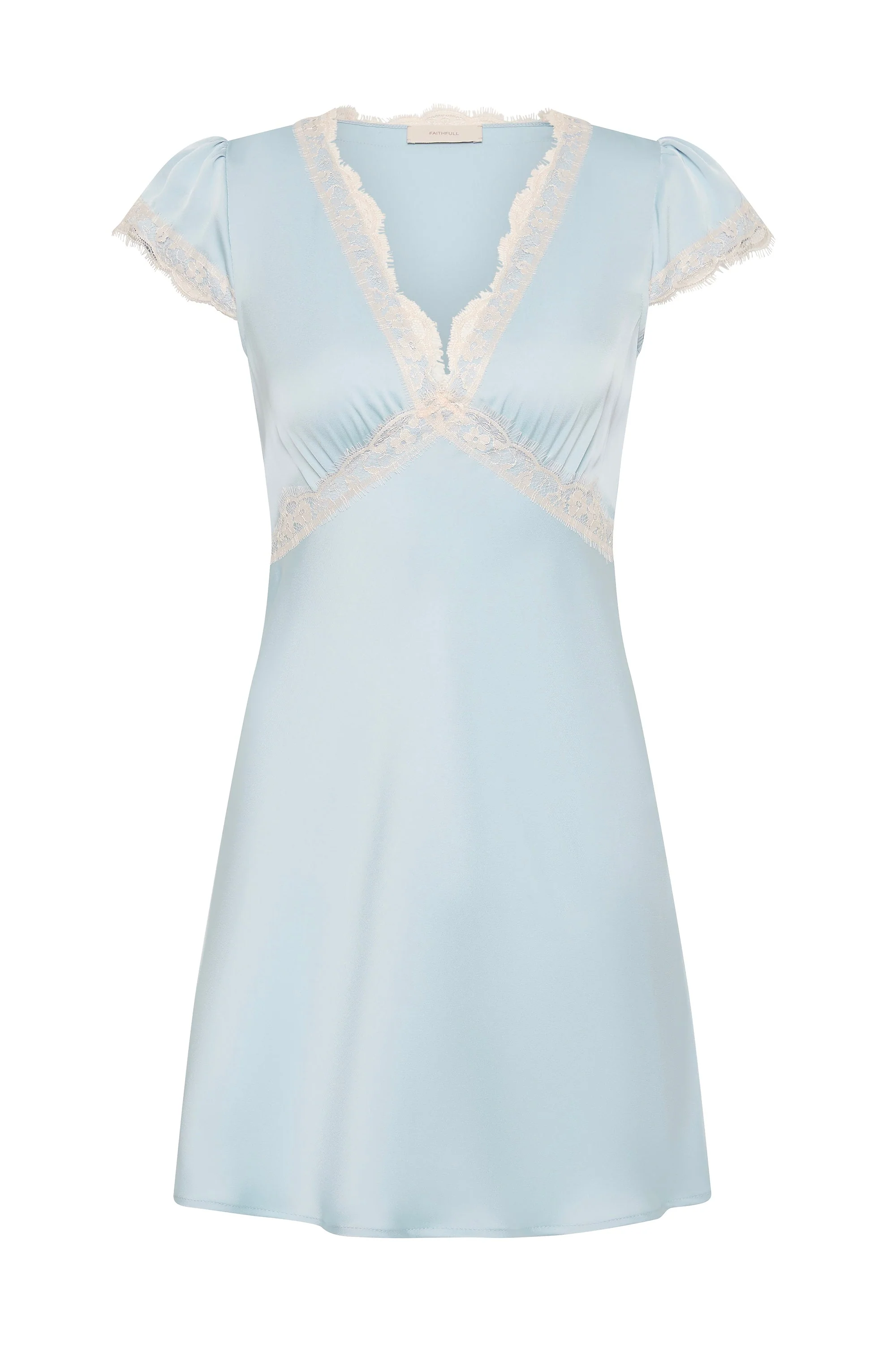 Faithfull - Verena Mini Dress Vintage Blue - Image 7