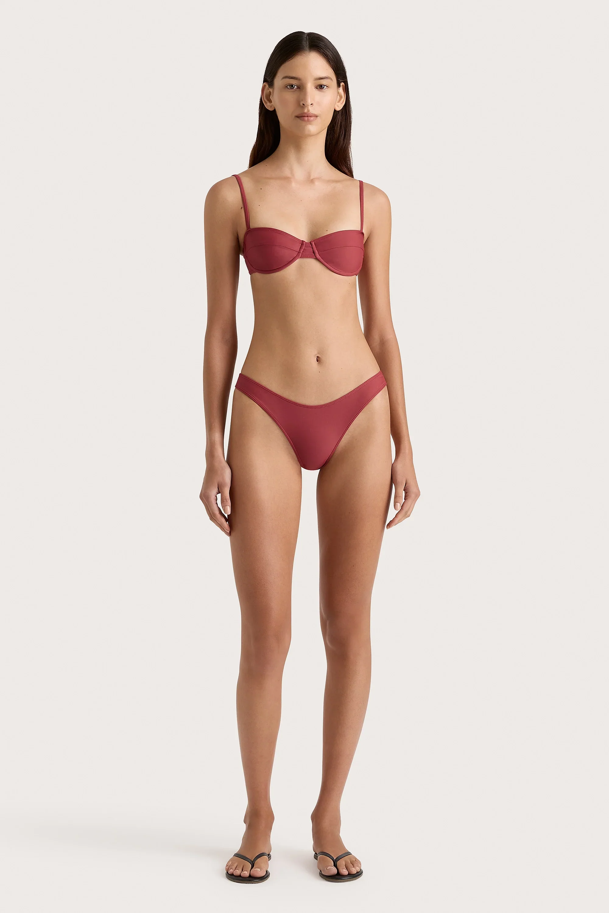 Faithfull - Farrah Bikini Top Wine - Final Sale