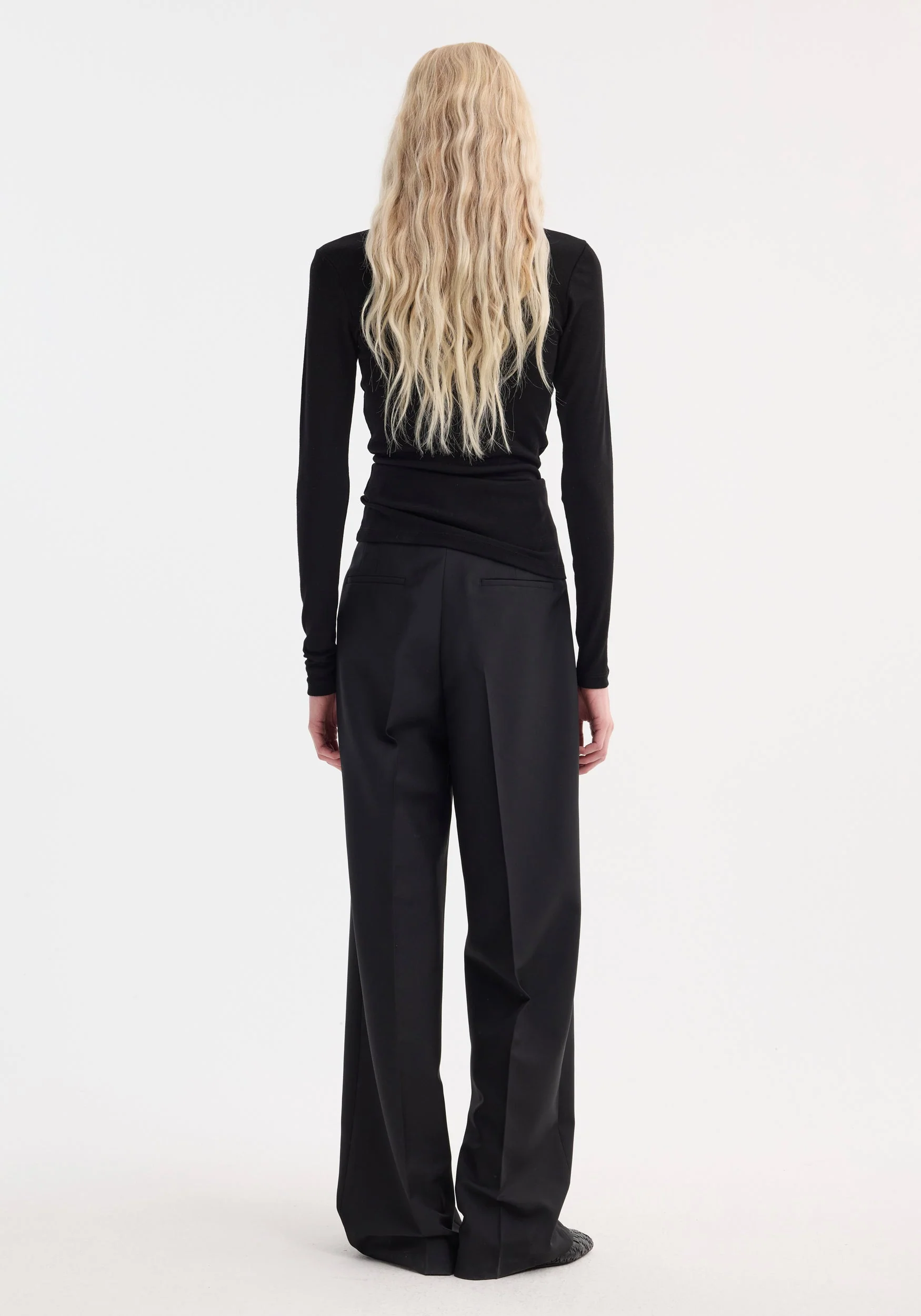 ROHE - Fine merino long sleeve | black - Image 5