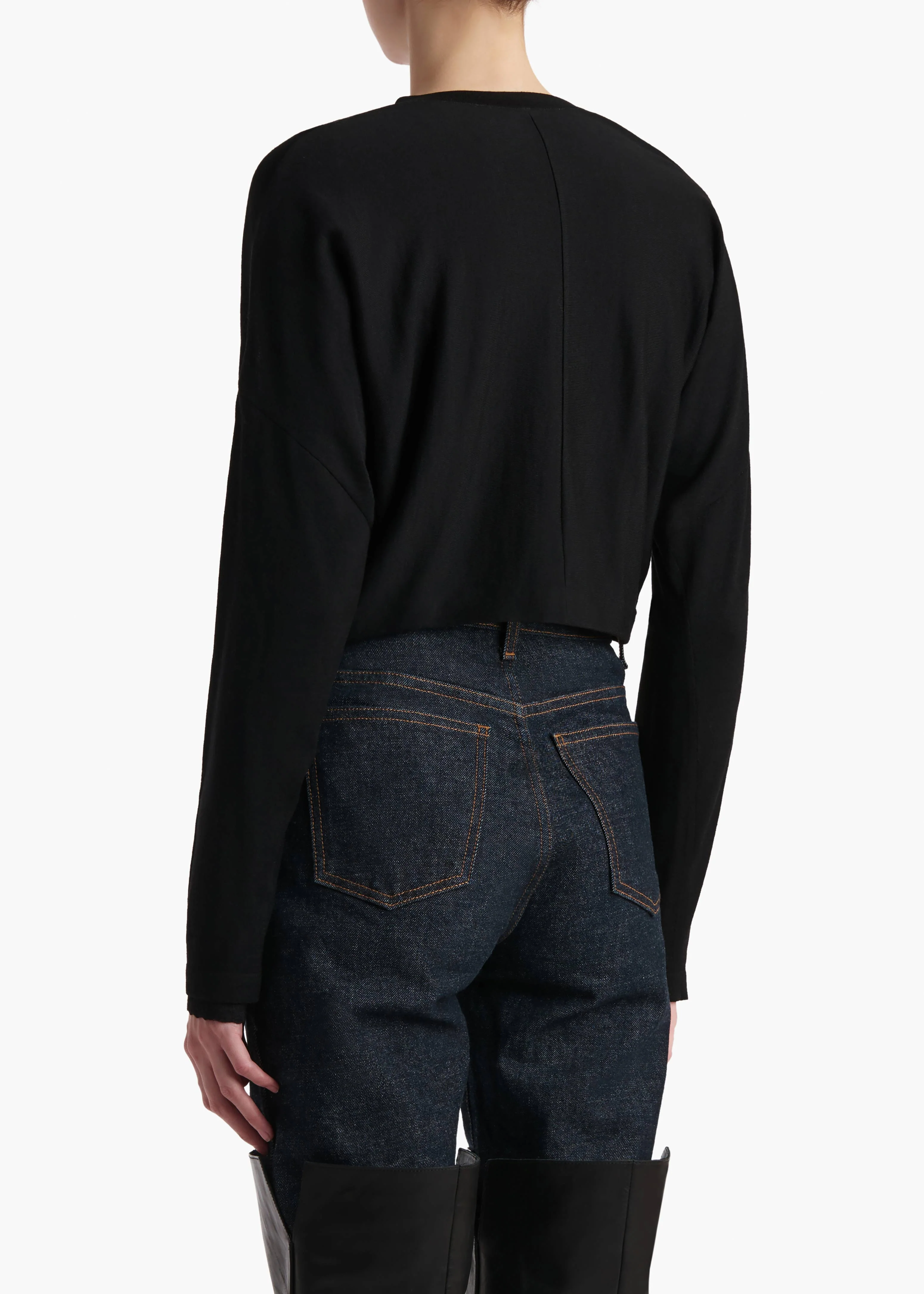 Khaite - Finn Cardigan in Black - Image 11