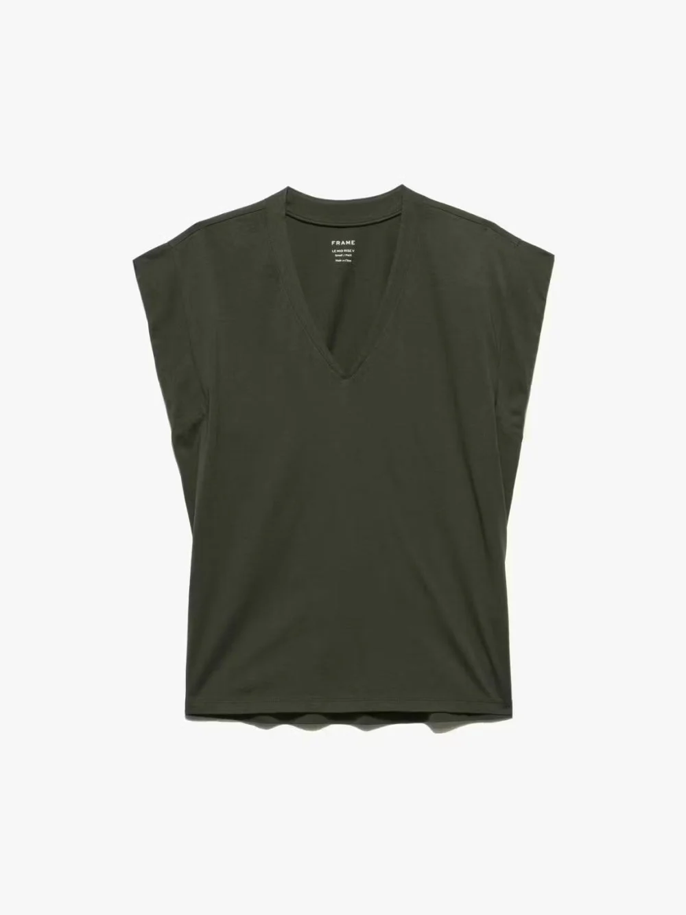FRAME - Le Mid Rise V Neck Tee